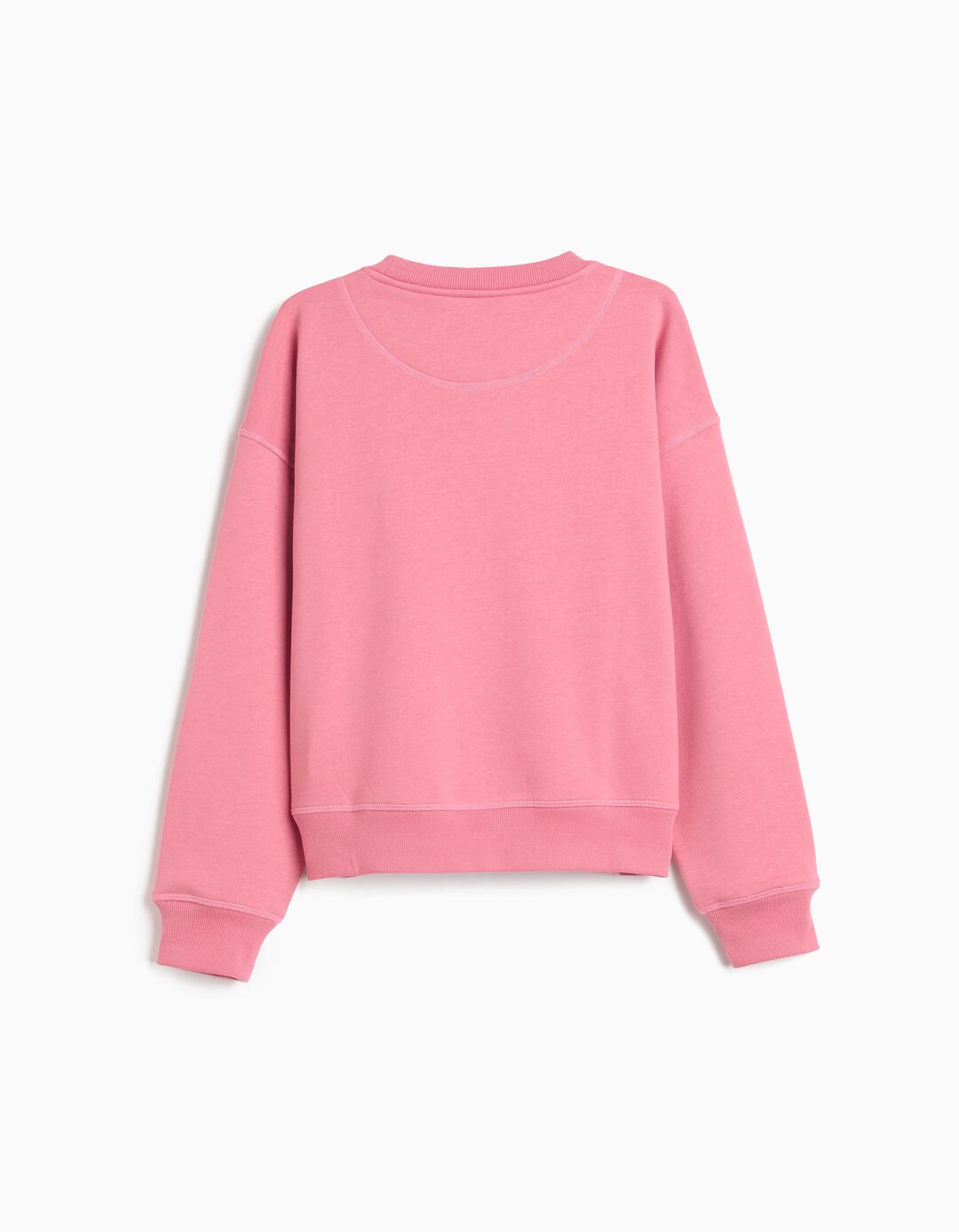 Sweatshirt Estampada, Menina, Rosa