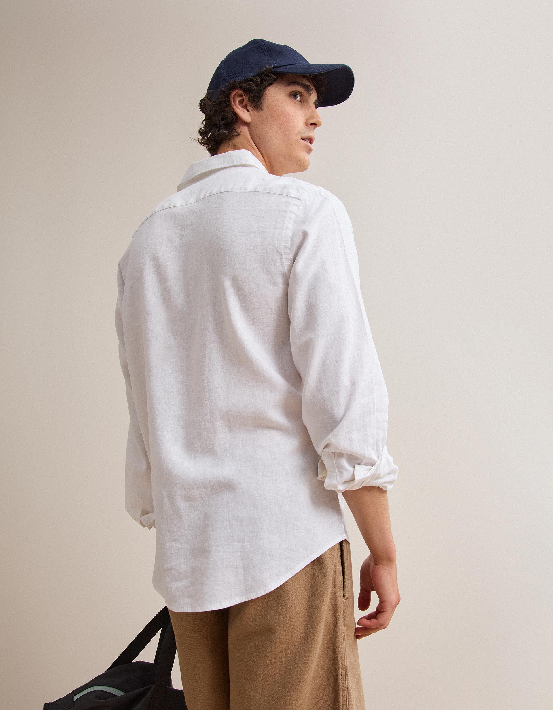 Comprar Online Camisa com Linho, Homem, Branco