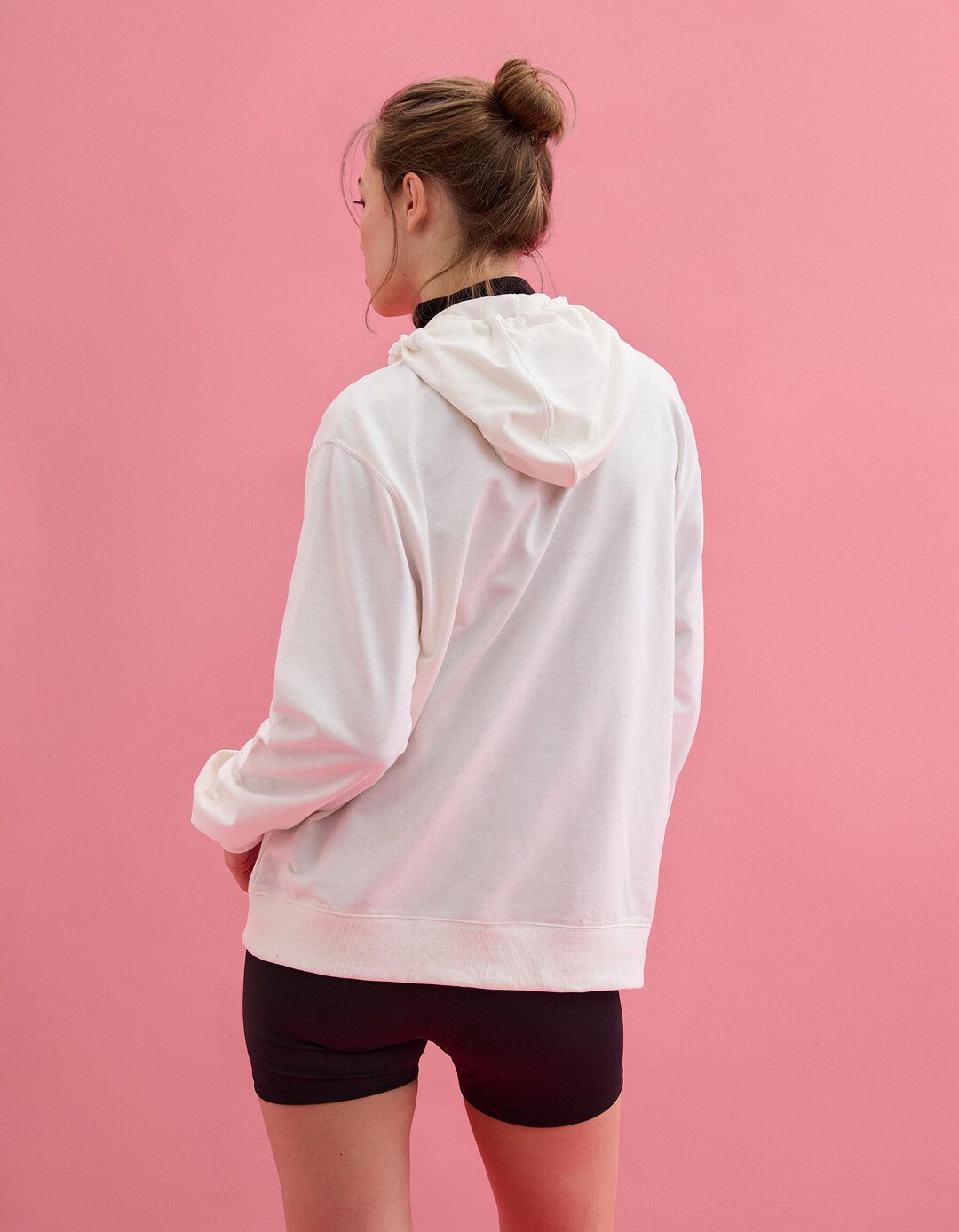 Casaco com Capuz, Mulher, Bege Claro