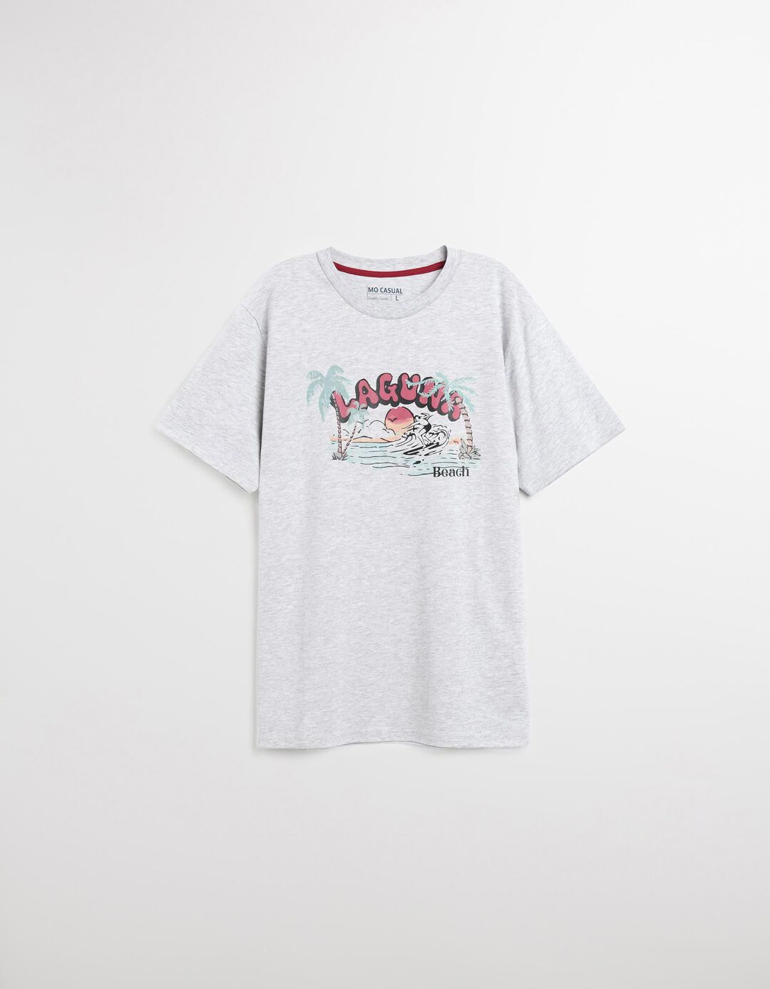 T-shirt Jersey, Homem, Cinzento Claro 