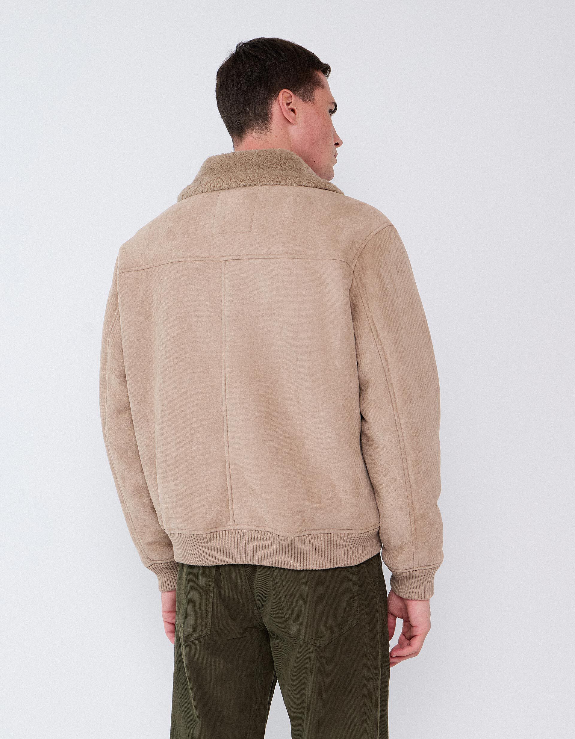 Comprar Online Casaco De Pele Shearling, Homem, Bege