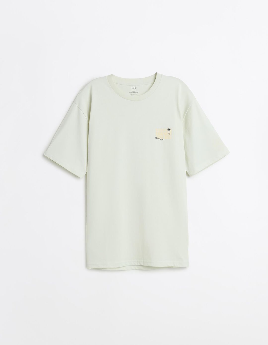 T-shirt Estampada, Homem, Verde &Aacute;gua