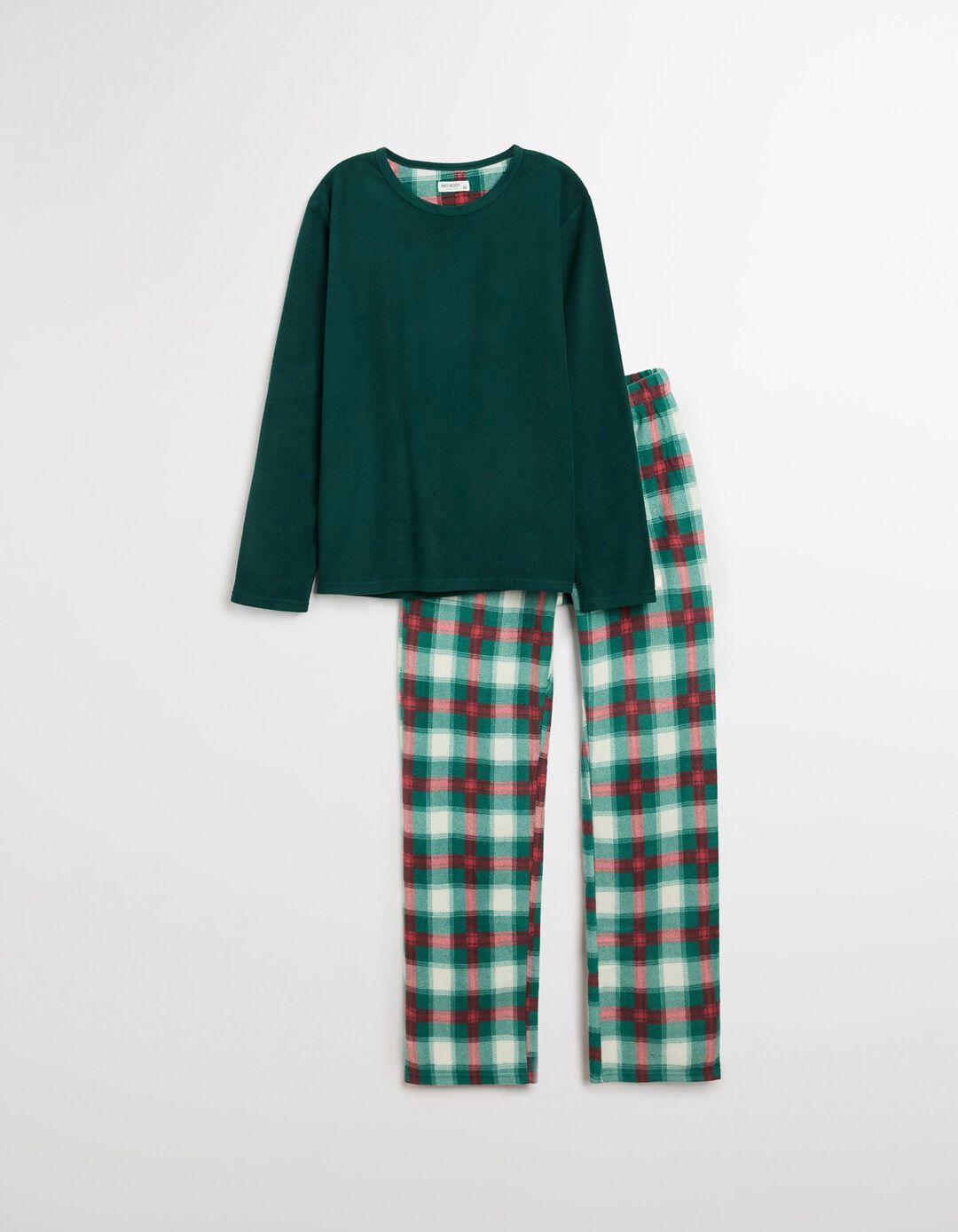 Pijama Polar Natal, Homem, Verde Escuro