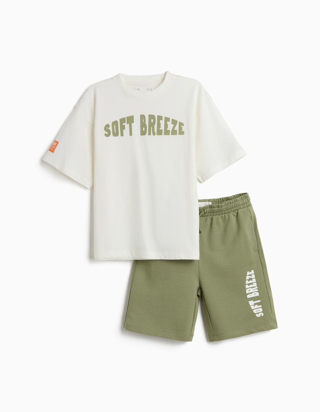 Conjunto T-shirt e Cal&ccedil;&otilde;es, Menino, Verde Escuro