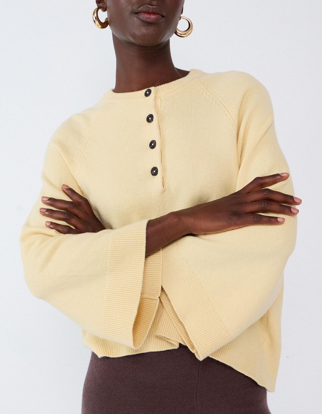 Camisola De Malha, Mulher, Amarelo Claro 