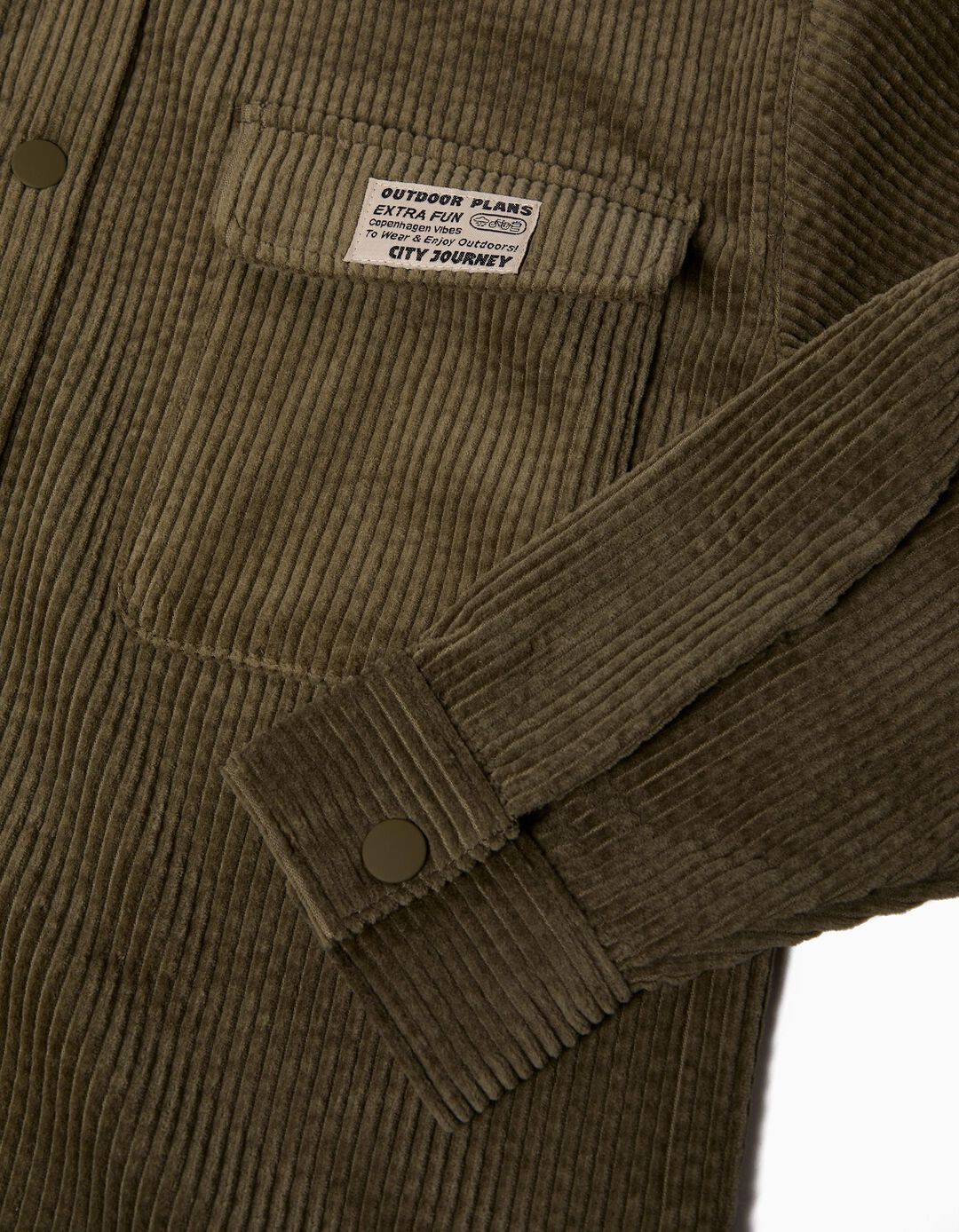 Sobrecamisa de Bombazine, Menino, Verde Escuro 