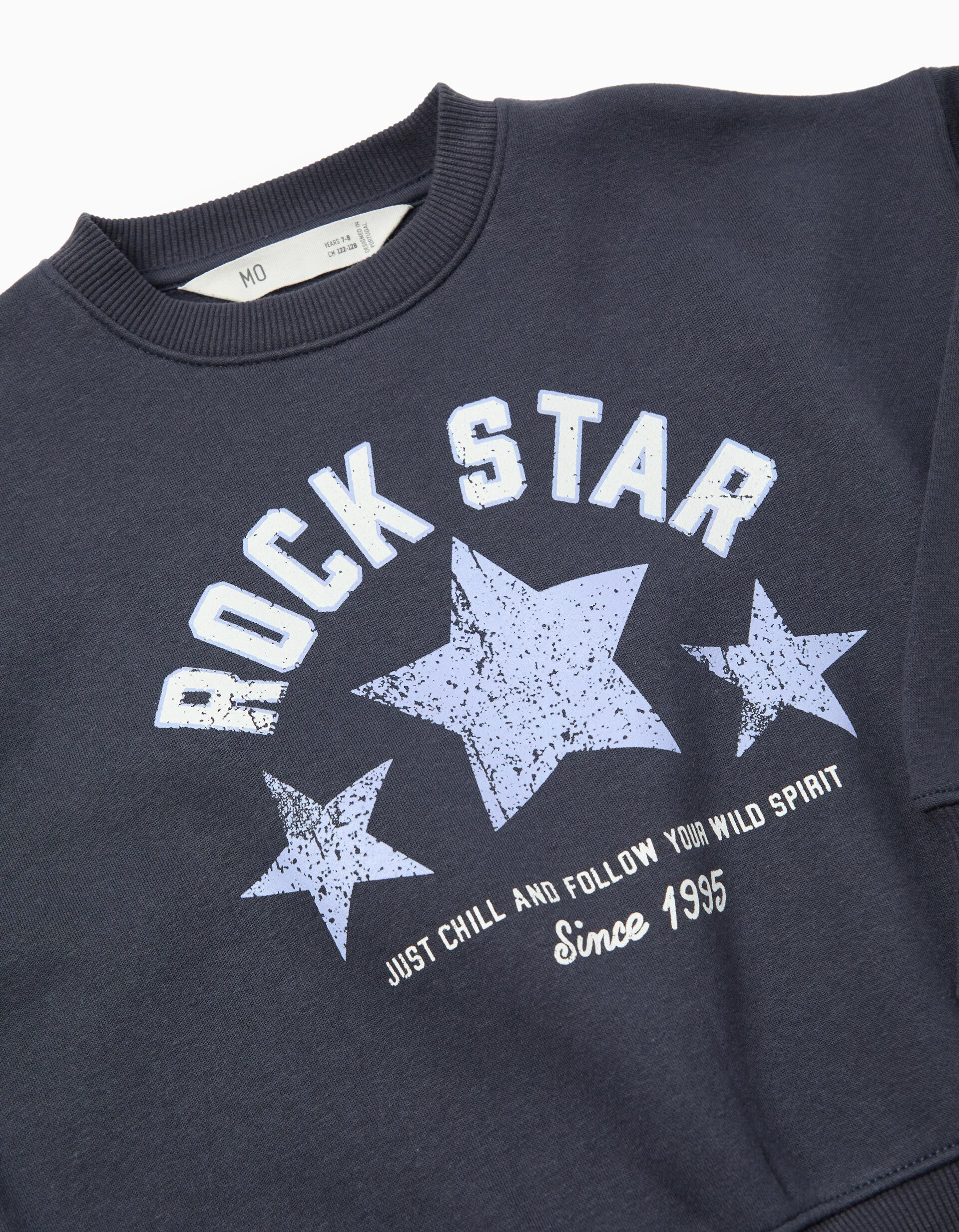 Comprar Online Sweatshirt, de Felpa Menina, Azul Escuro