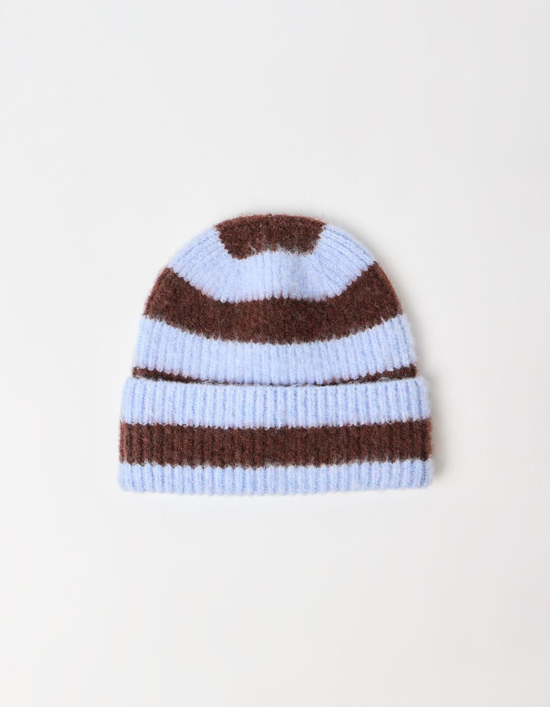 Gorro &Agrave;s Riscas, Mulher, Azul