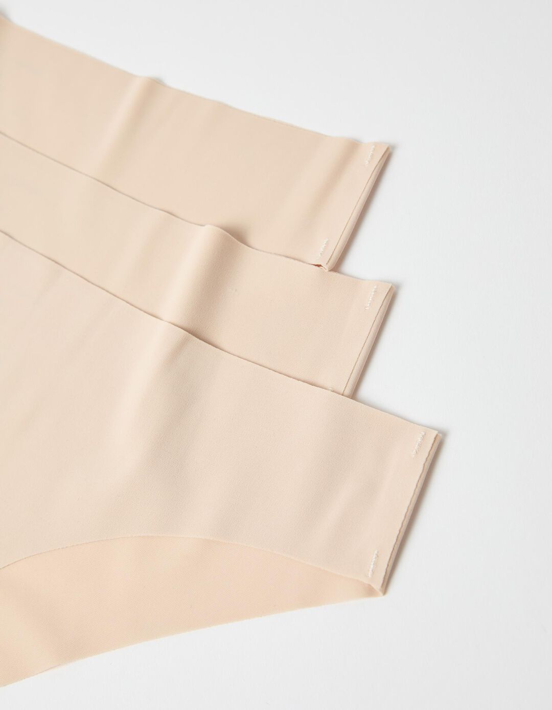 Pack 3 Cuecas Brief Corte Laser, Mulher, Bege Claro