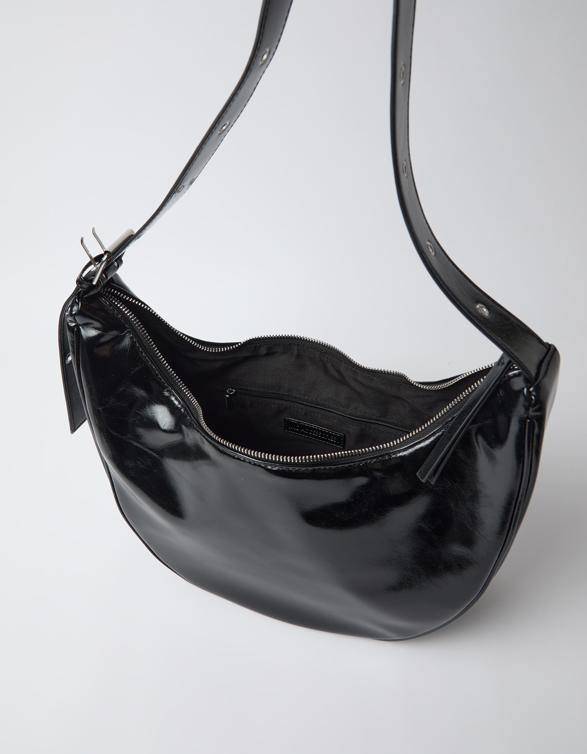Comprar Online Mala De Ombro Meia Lua, Mulher, Preto