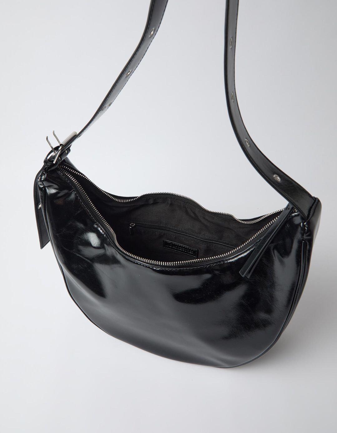 Mala De Ombro Meia Lua, Mulher, Preto