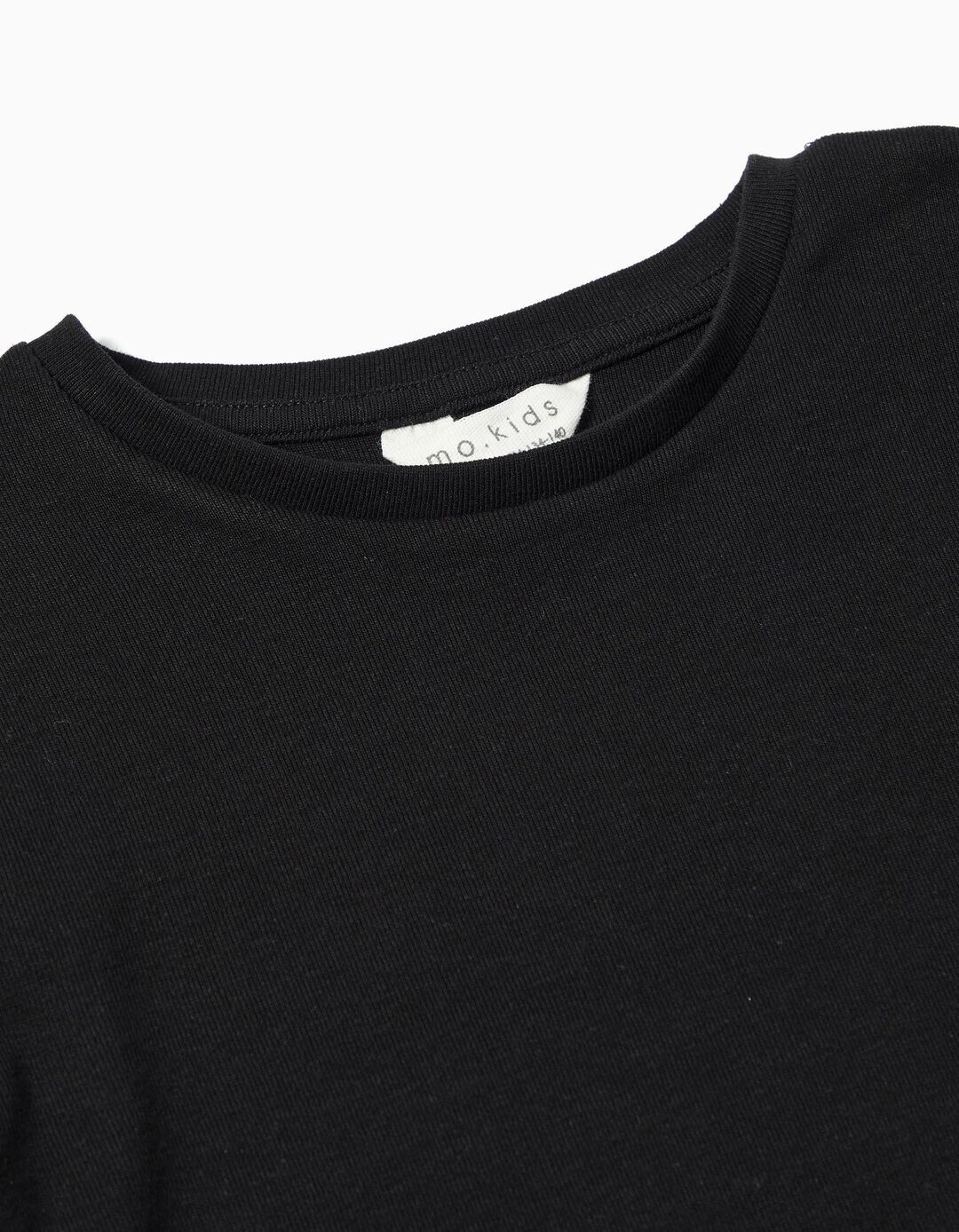 T-shirt Manga Comprida, Menina, Preto