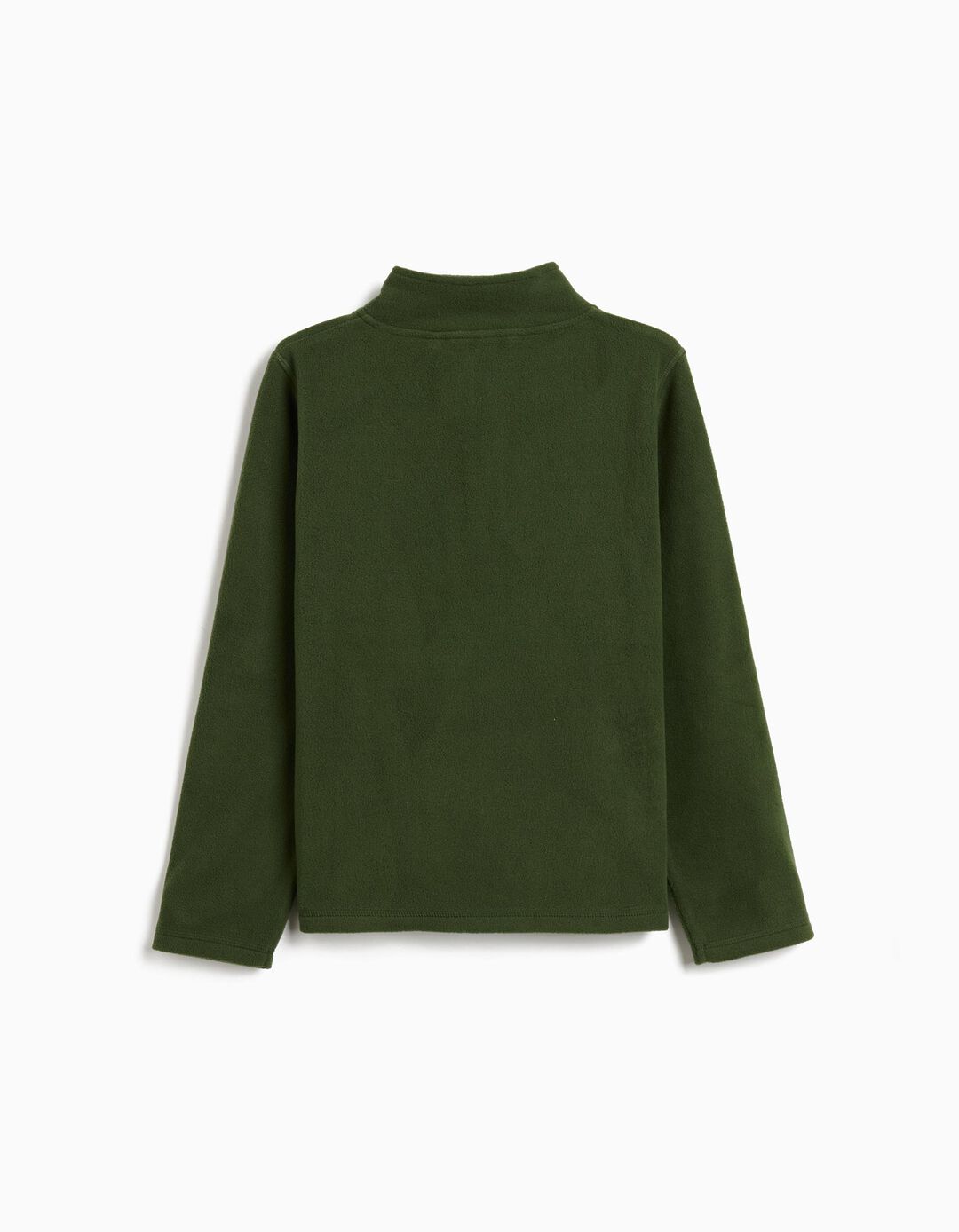 Camisola Polar com Fecho, Menino, Verde Escuro