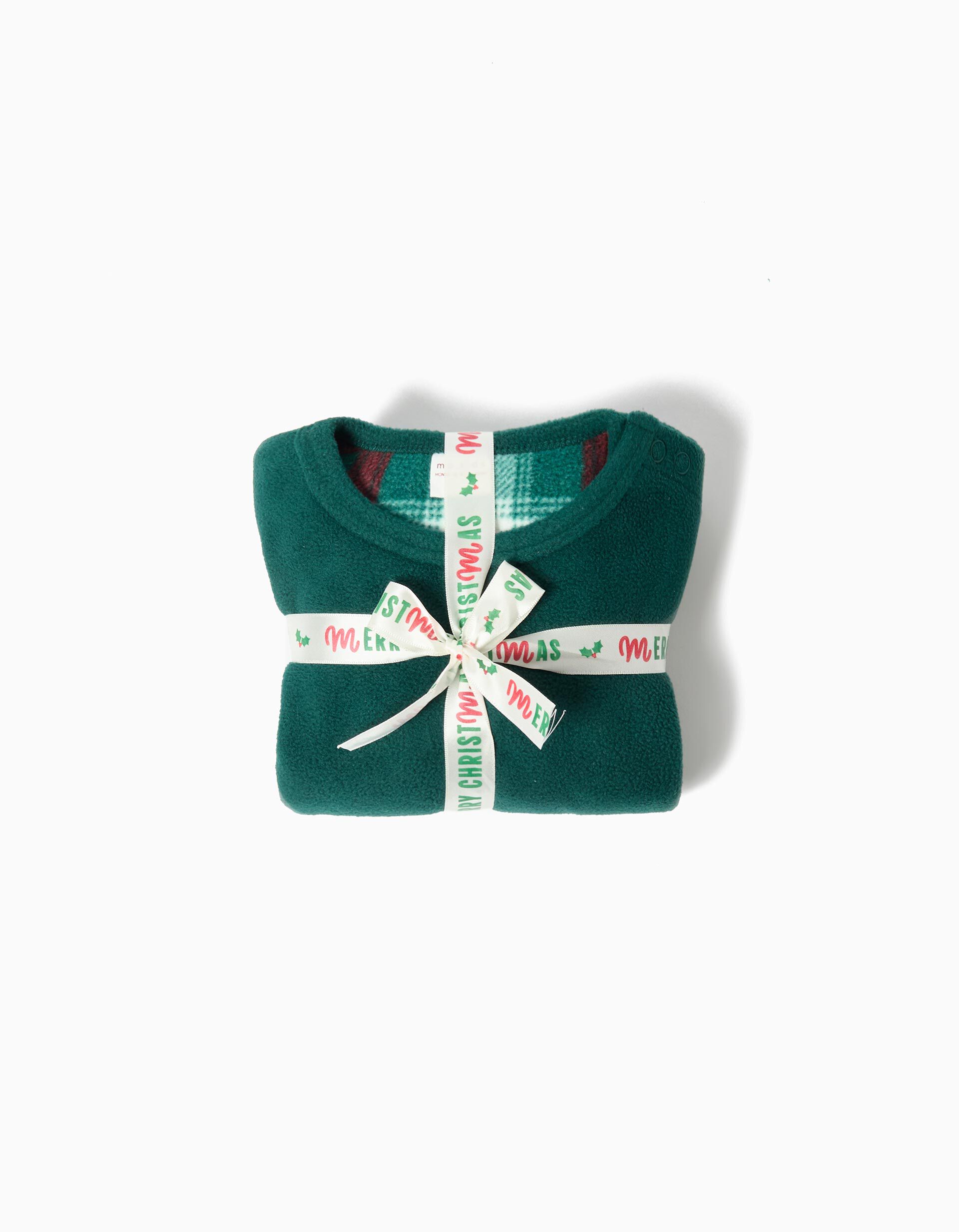 Comprar Online Pijama Polar Natal, Beb&eacute;, Verde Escuro