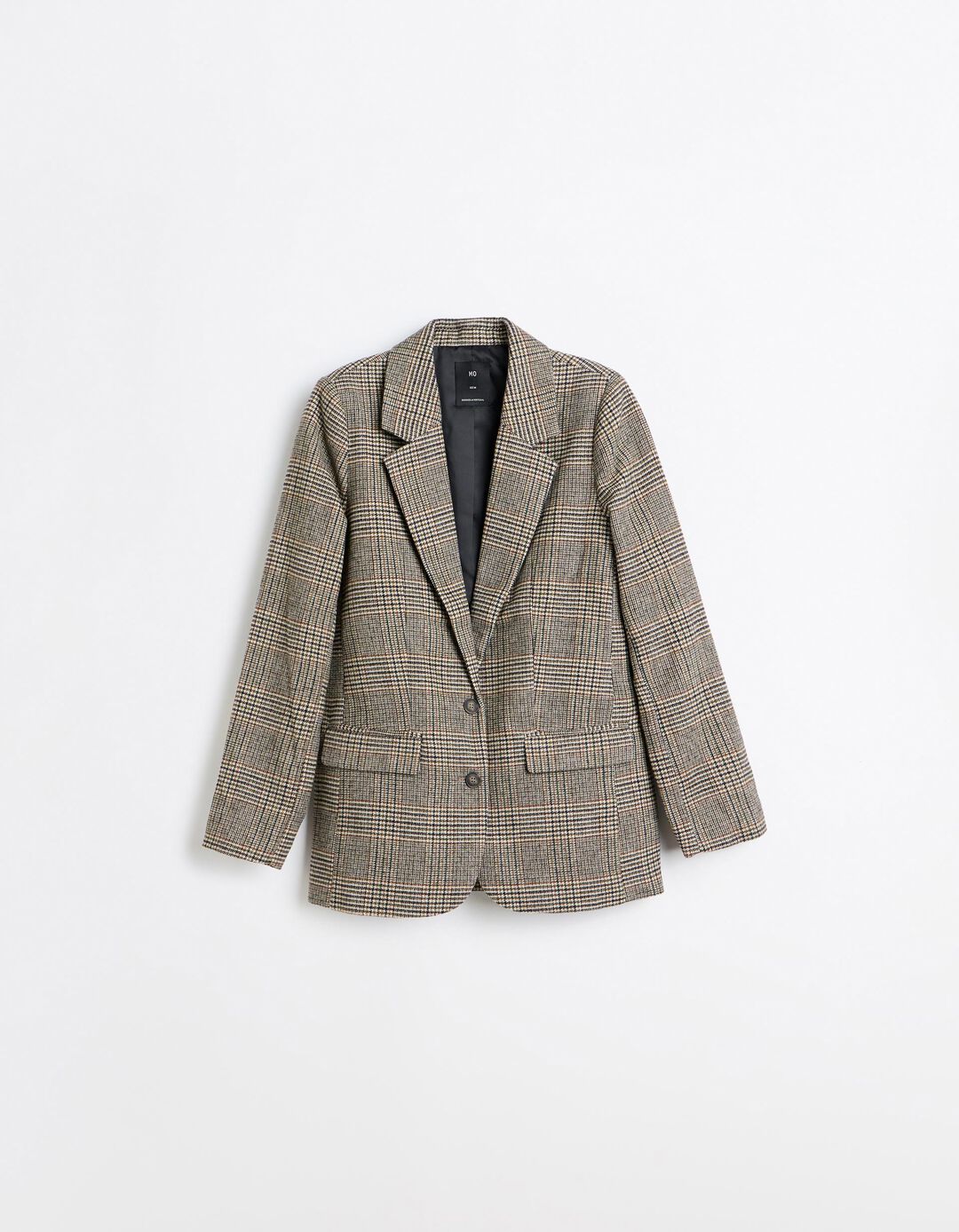 Blazer Xadrez, Mulher, Bege