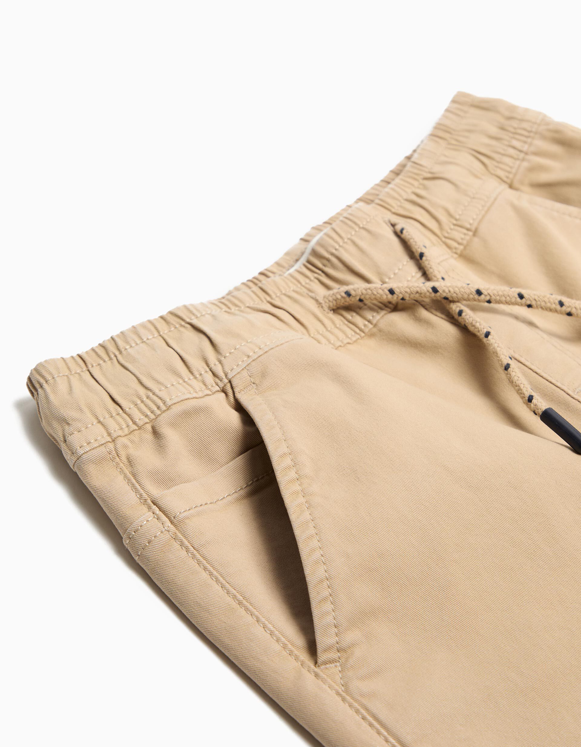 Comprar Online Joggers em Sarja, Menino, Bege