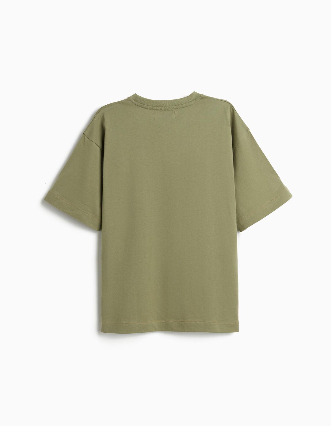 T-shirt 'Loose Fit', Menino, Verde Escuro