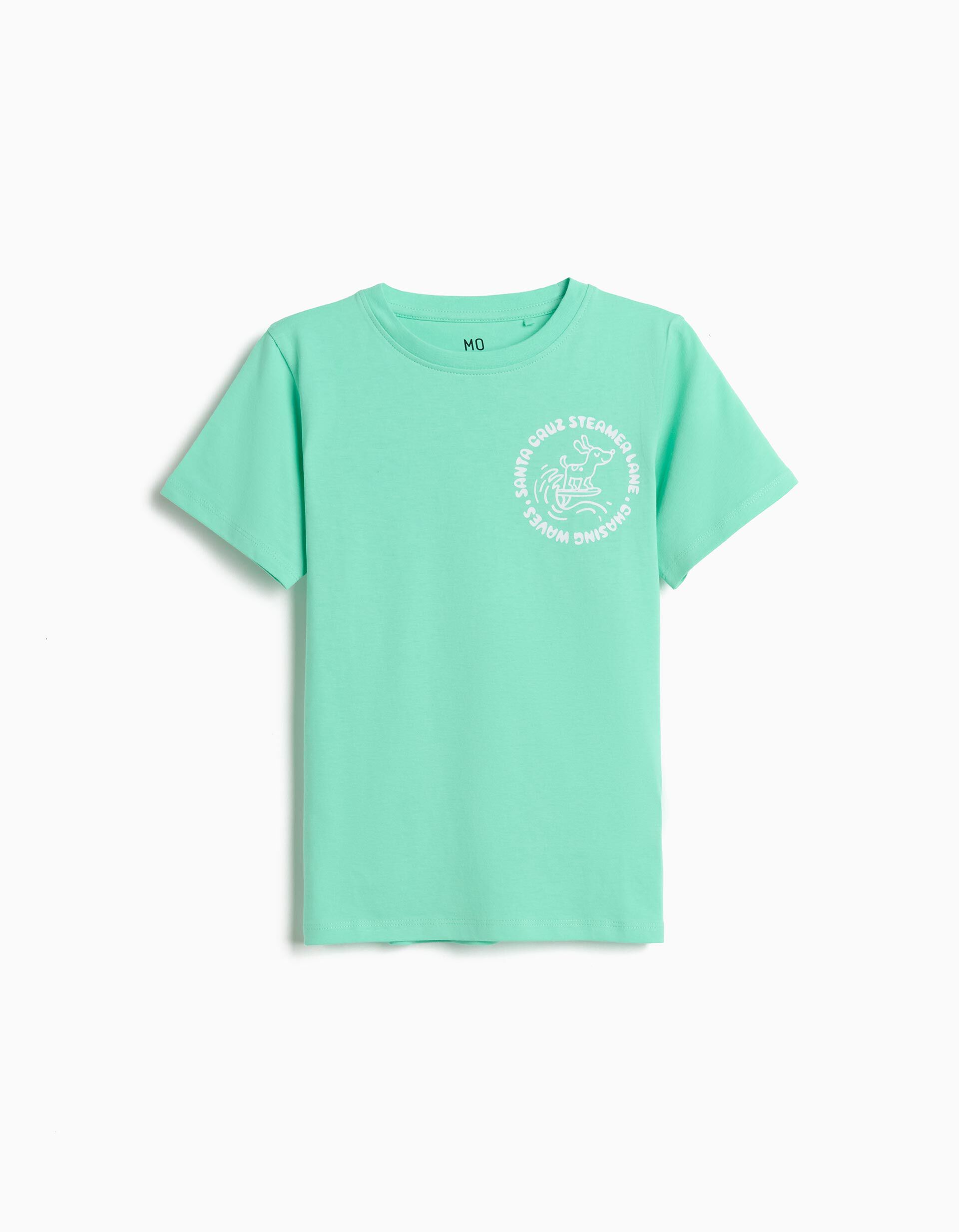 Comprar Online T-shirt Estampada, Menino, Verde Claro