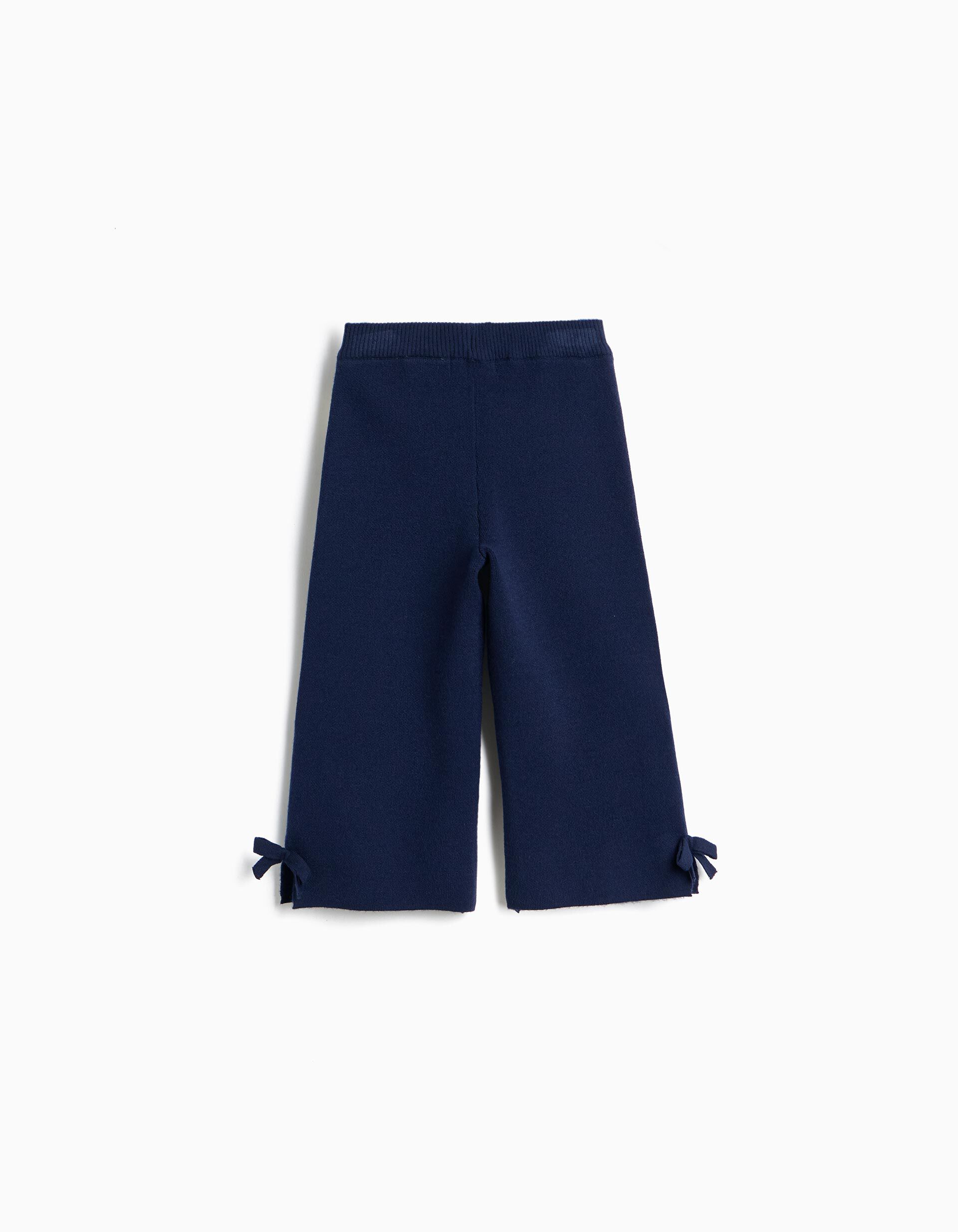 Comprar Online Cal&ccedil;as De Malha, Menina, Azul Escuro