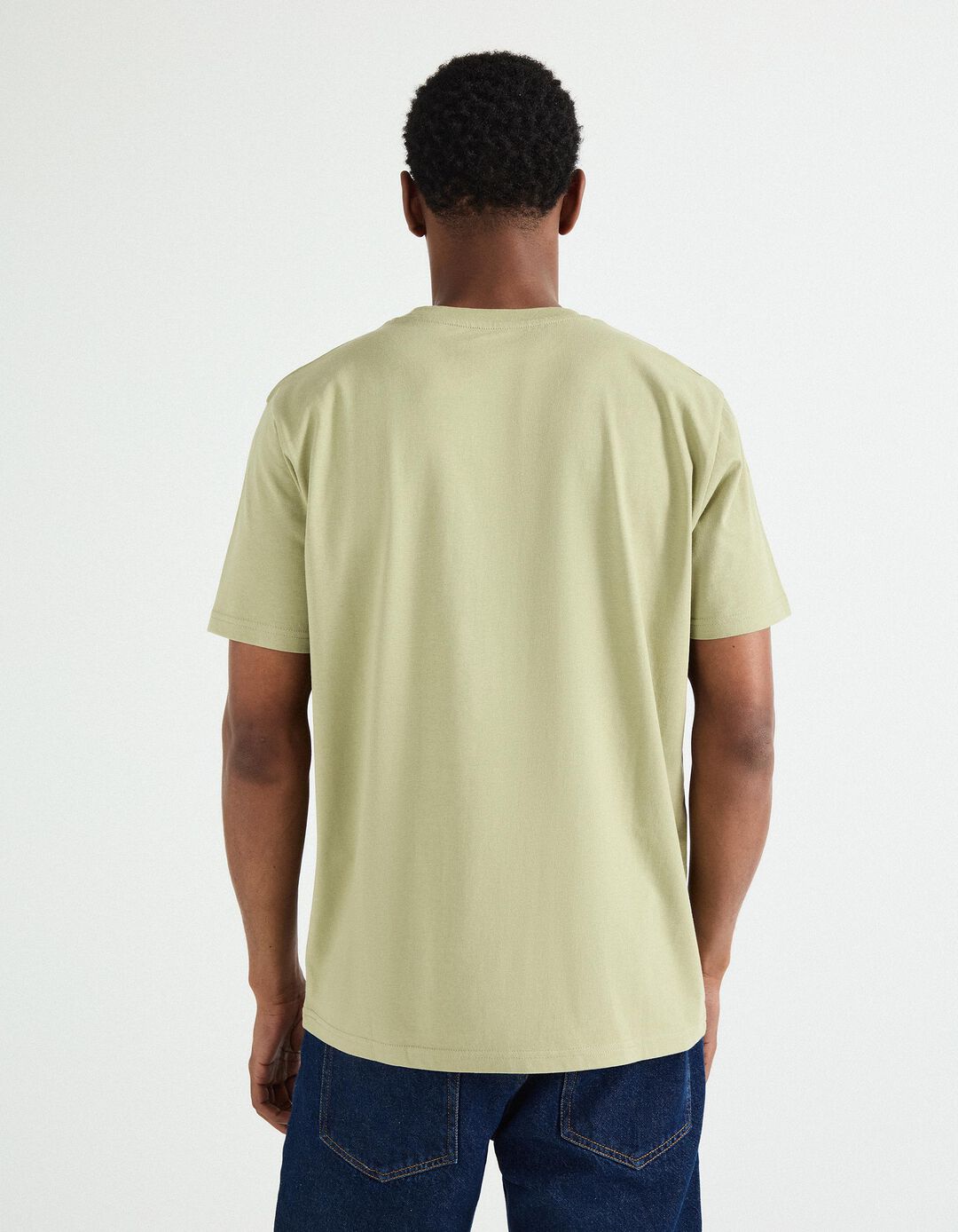 T-shirt Jersey Print, Homem, Verde Claro