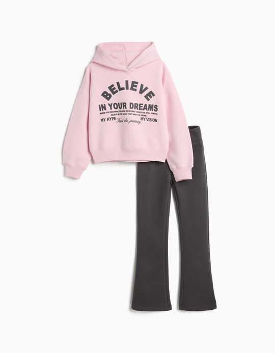 Comprar Online Conjunto de Jogging, Menina, Cinzento Escuro