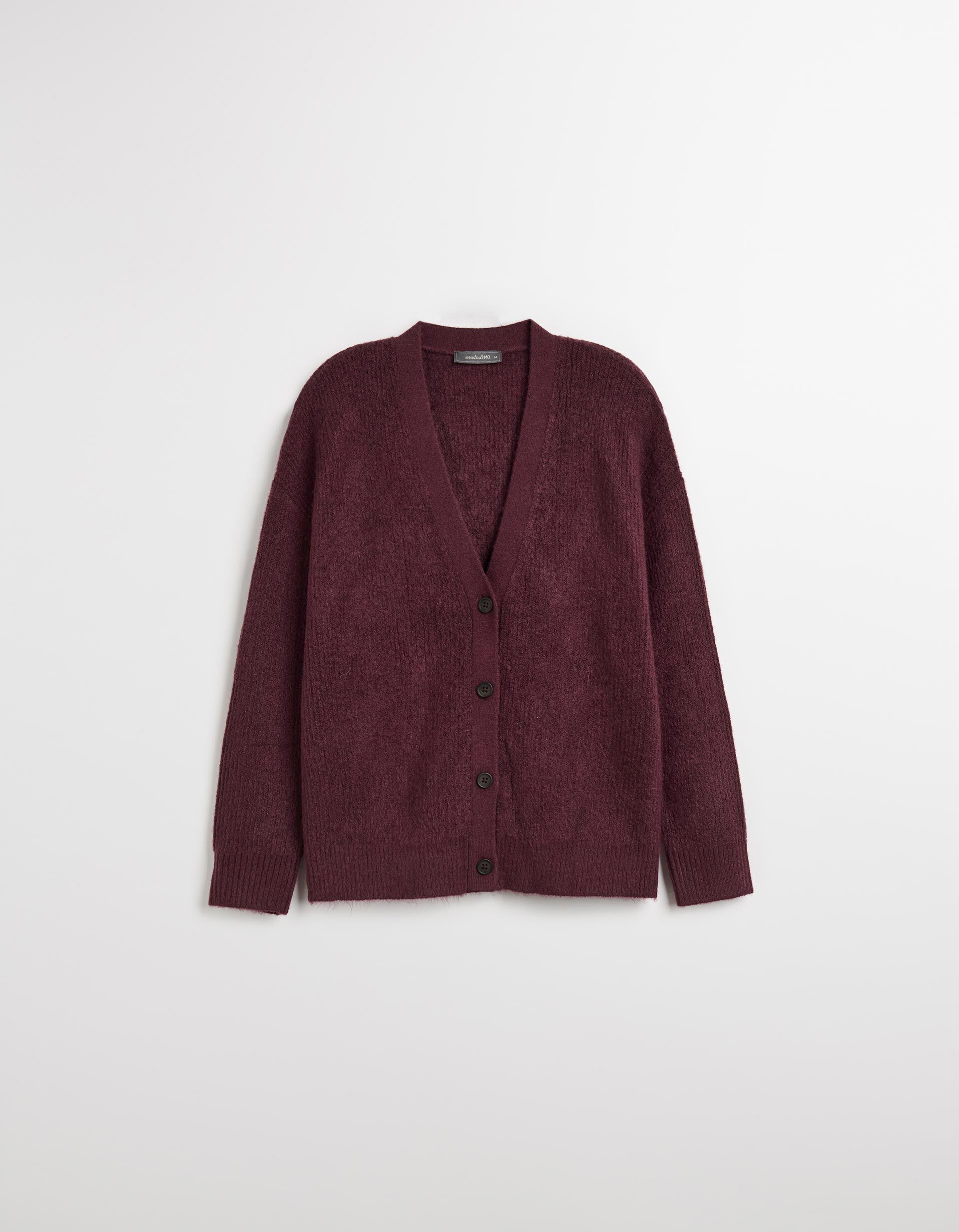 Comprar Online Casaco de Malha, Mulher, Vermelho Escuro