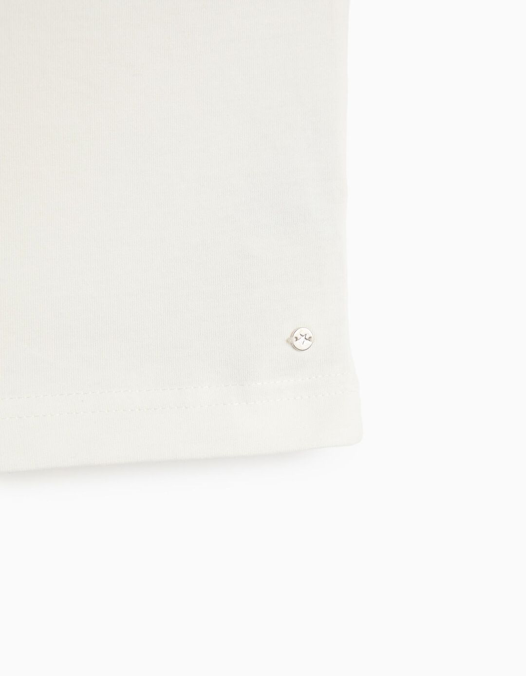 T-shirt Assim&eacute;trica, Menina, Branco