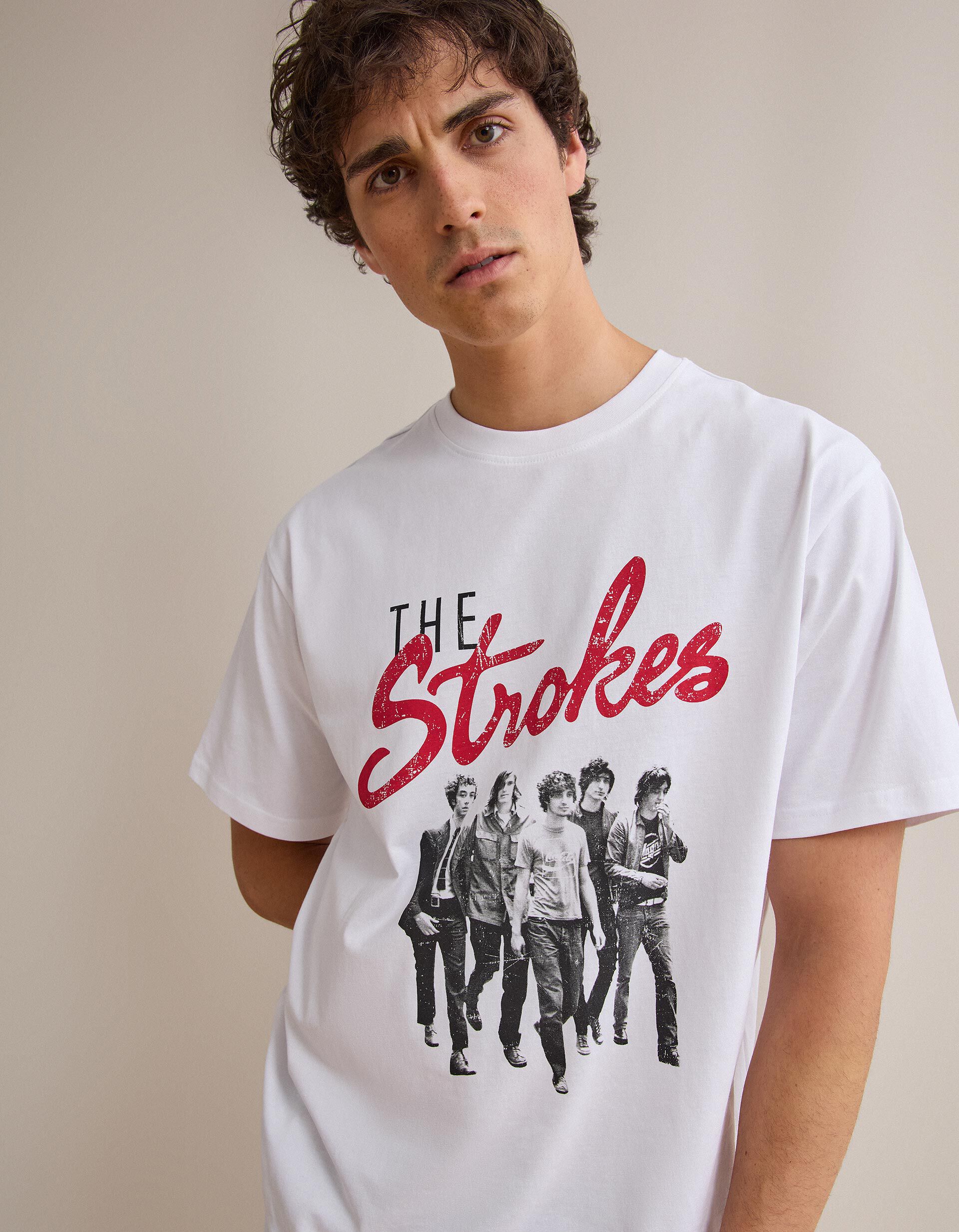 Comprar Online T-shirt The Strokes, Homem, Branco