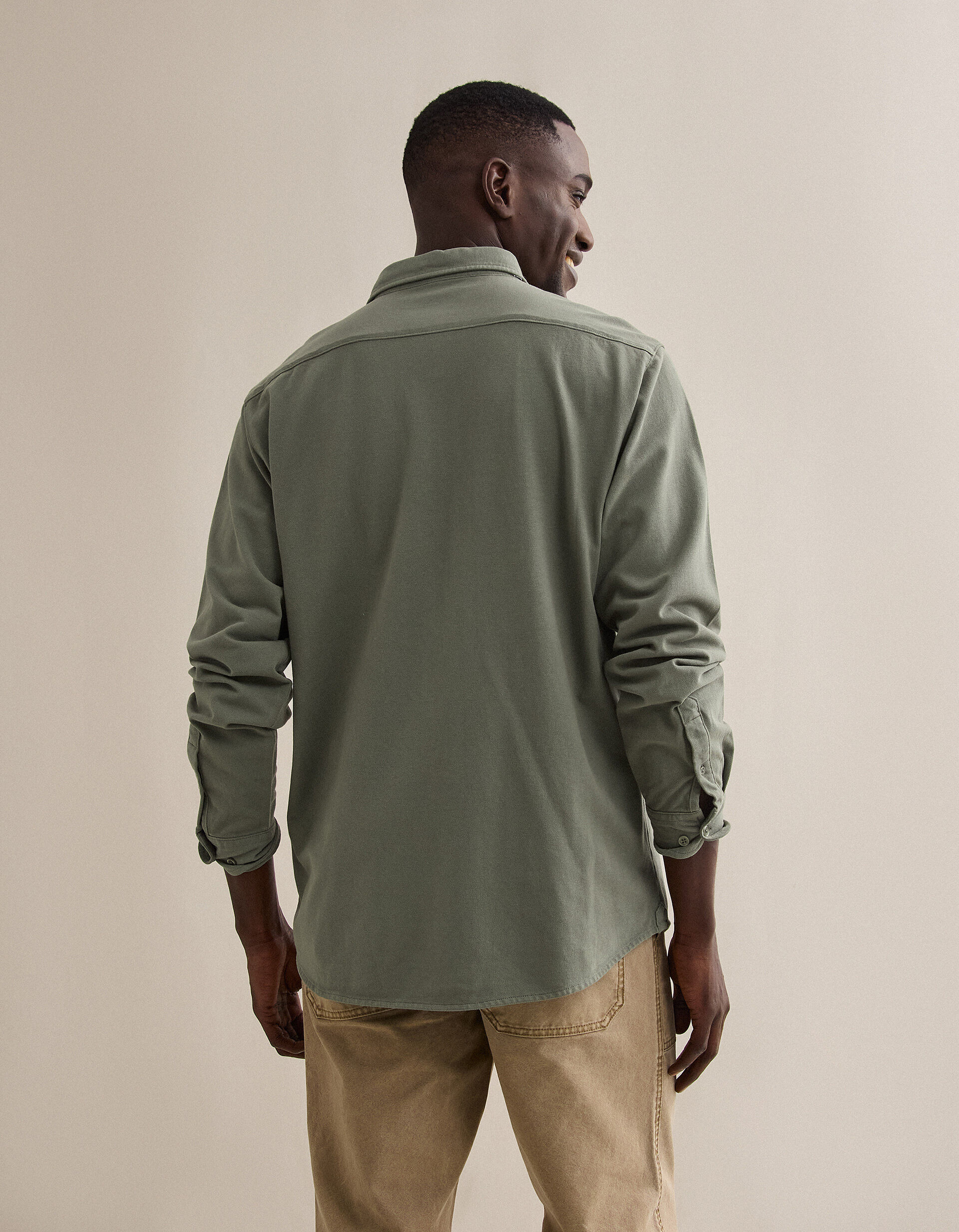 Comprar Online Camisa Piqu&eacute;, Homem, Azul