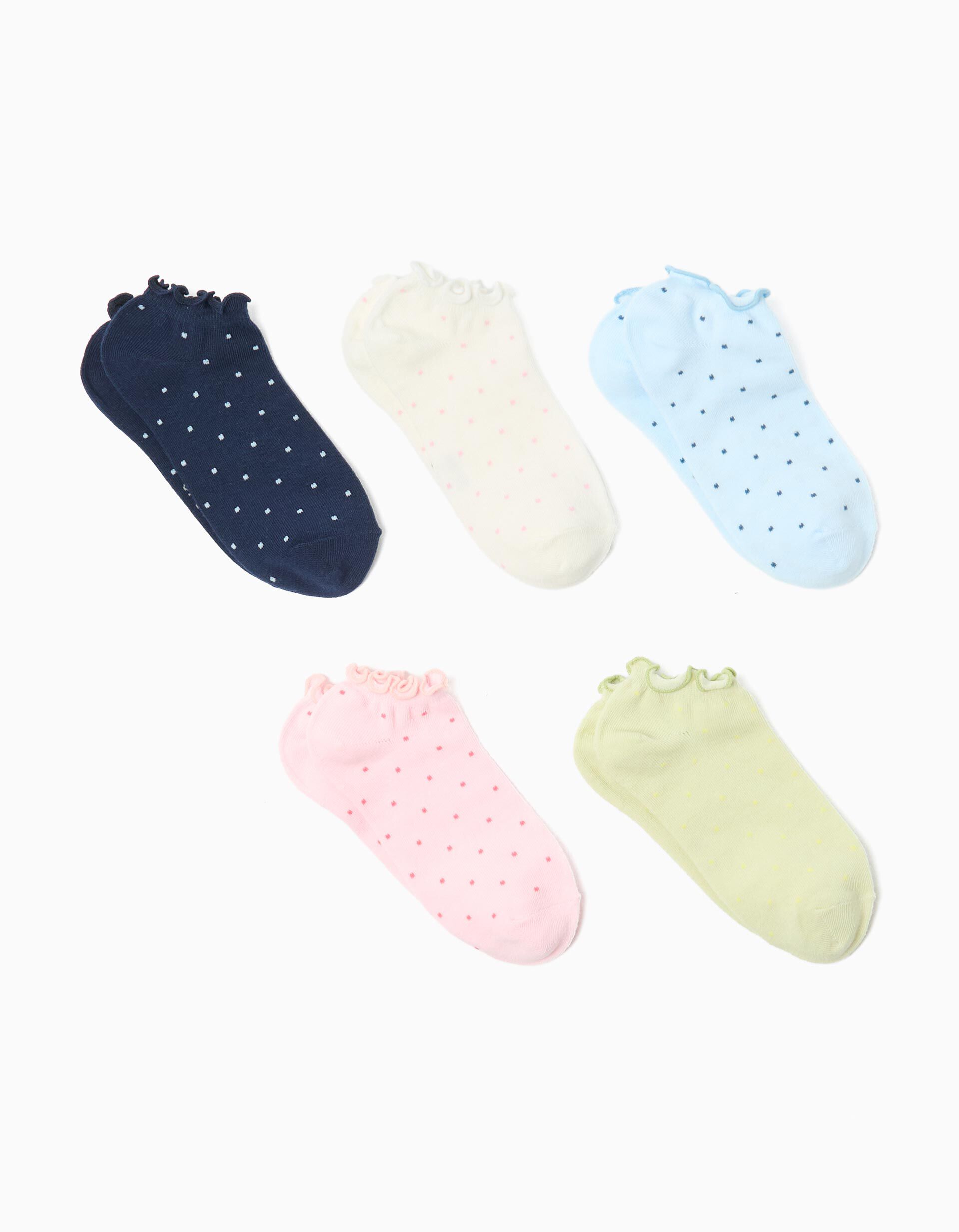 Comprar Online Pack 5 Pares de Meias, Menina, Multicor
