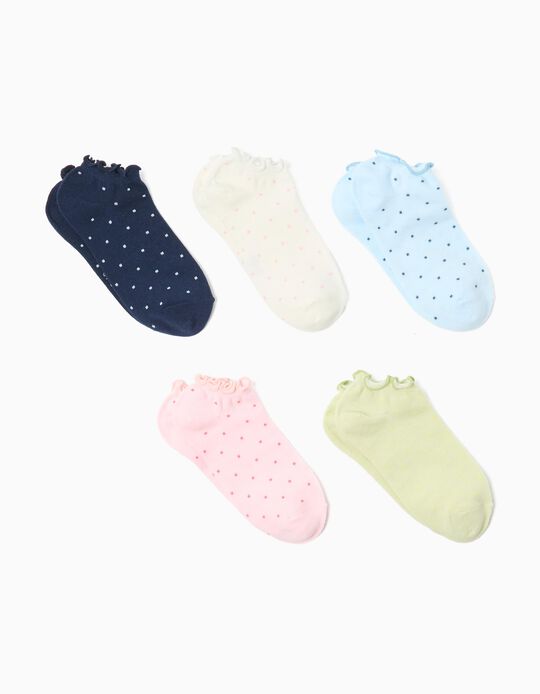 Comprar Online Pack 5 Pares de Meias, Menina, Multicor