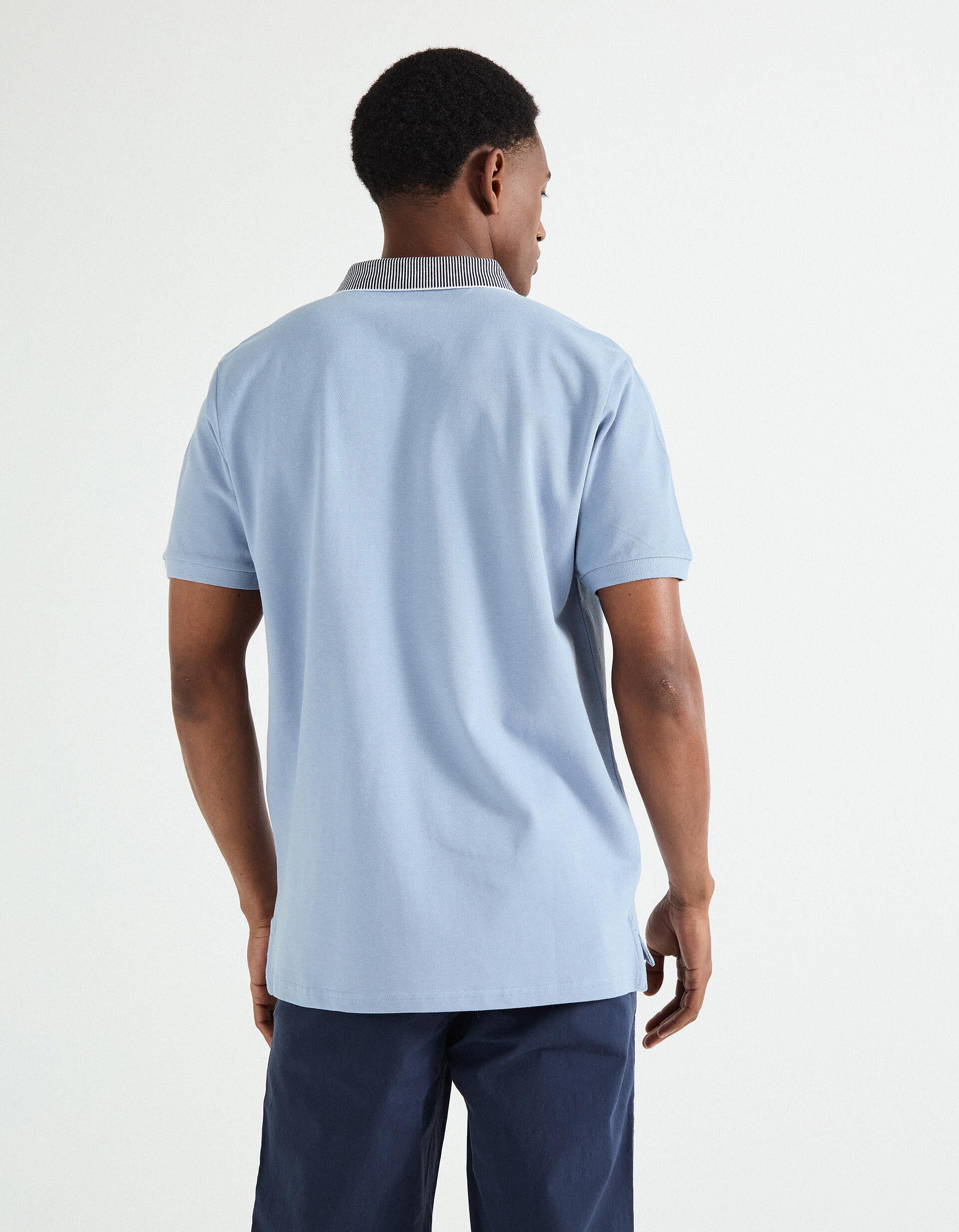 Comprar Online Polo Piquet Manga Curta, Homem, Azul Claro