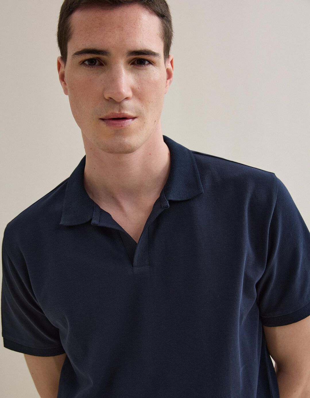 Polo Piquet, Homem, Azul Escuro