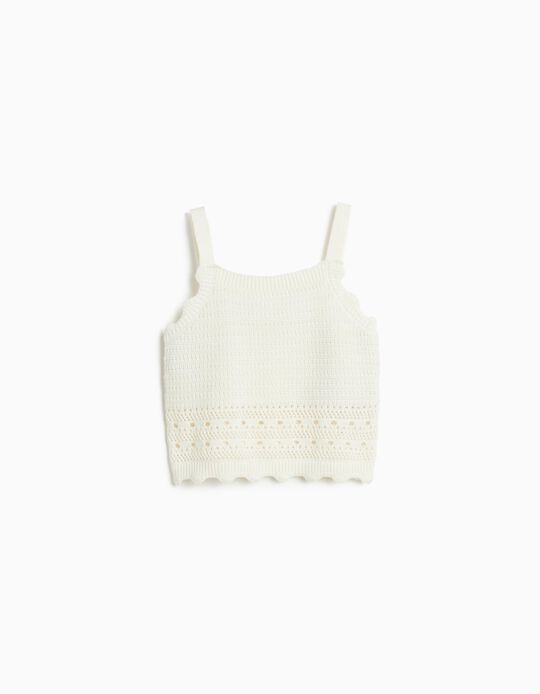 Comprar Online Top Crochet, Menina, Branco
