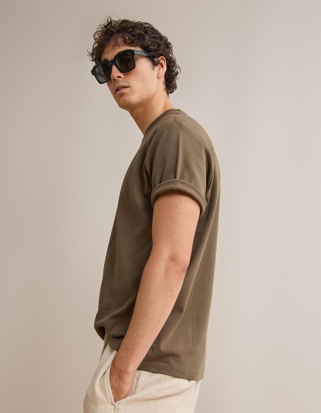 T-shirt Interlock, Homem, Verde