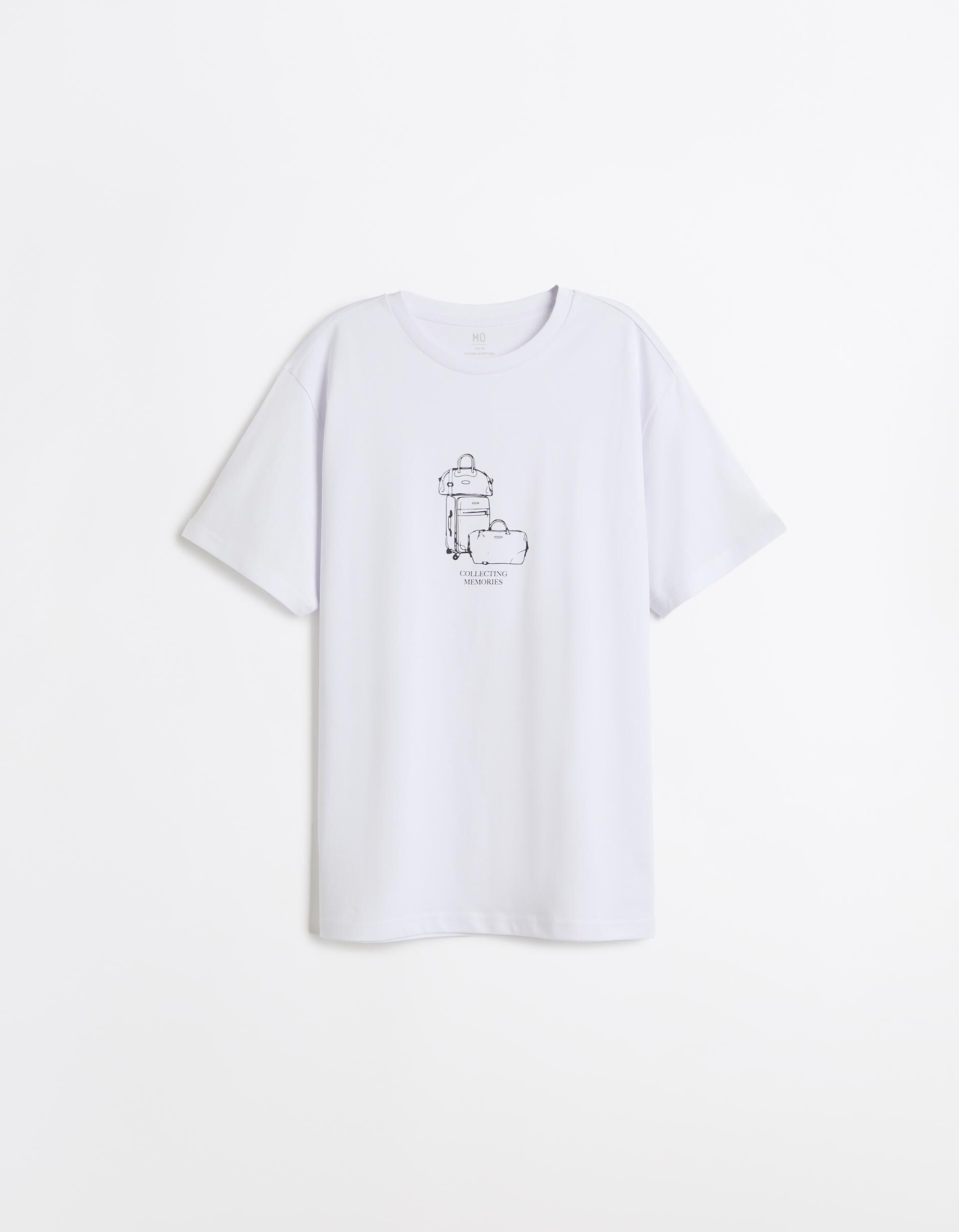 Comprar Online T-shirt Jersey Estampada, Homem, Branco