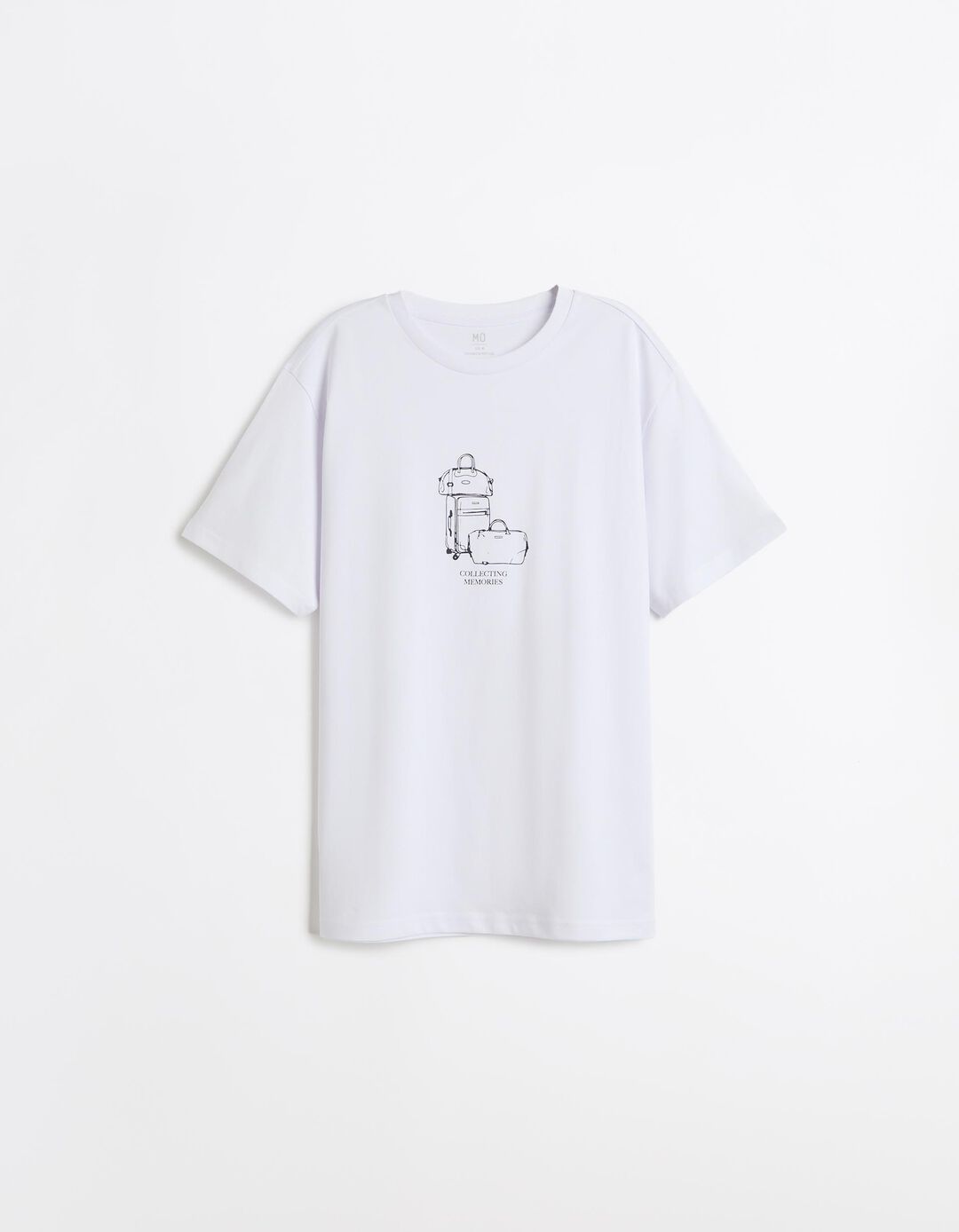 T-shirt Jersey Estampada, Homem, Branco