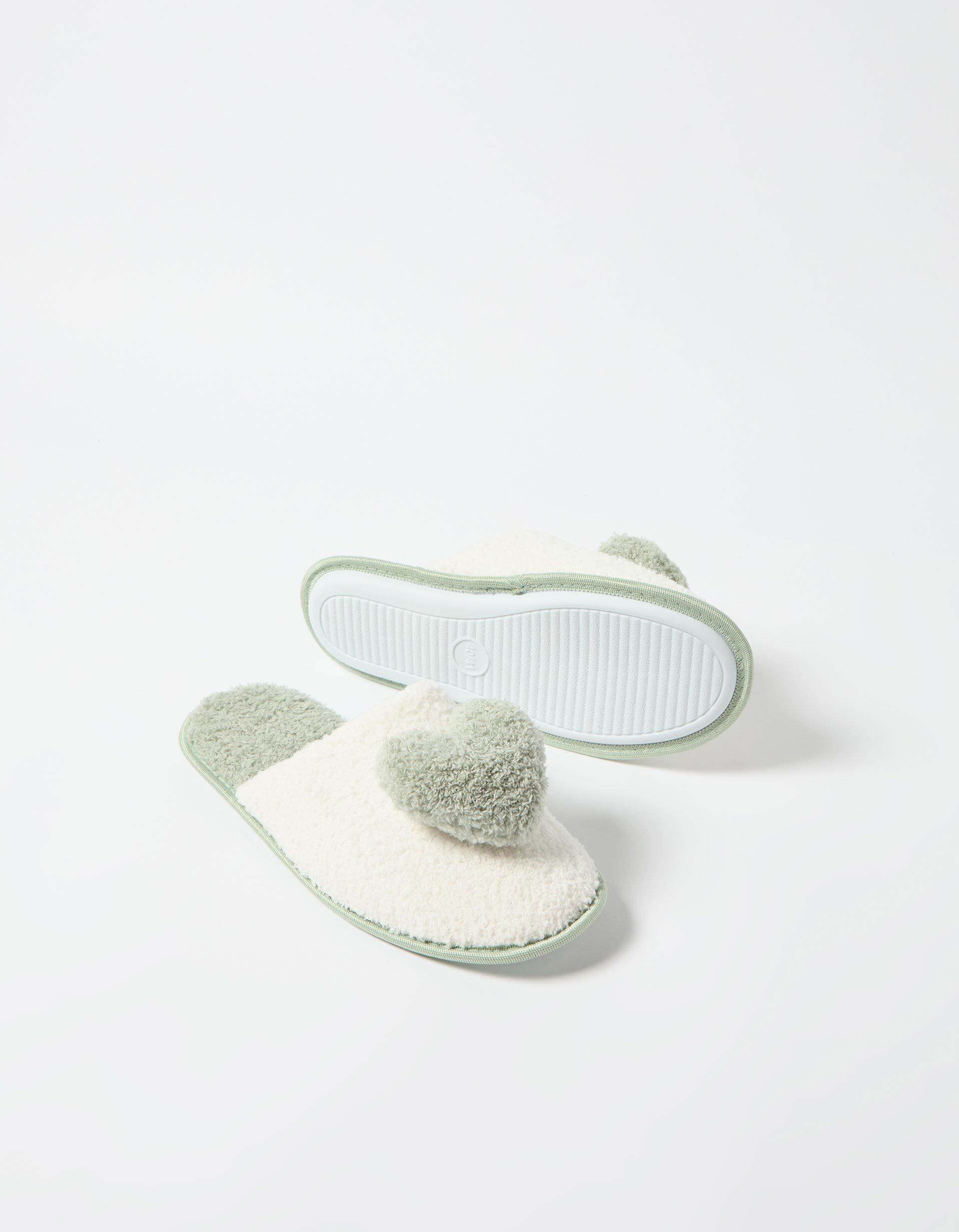 Comprar Online Chinelos de Quarto com Cora&ccedil;&atilde;o, Mulher, Verde