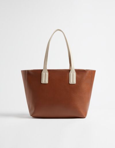 Shopper Bag, Women, Dark Beige