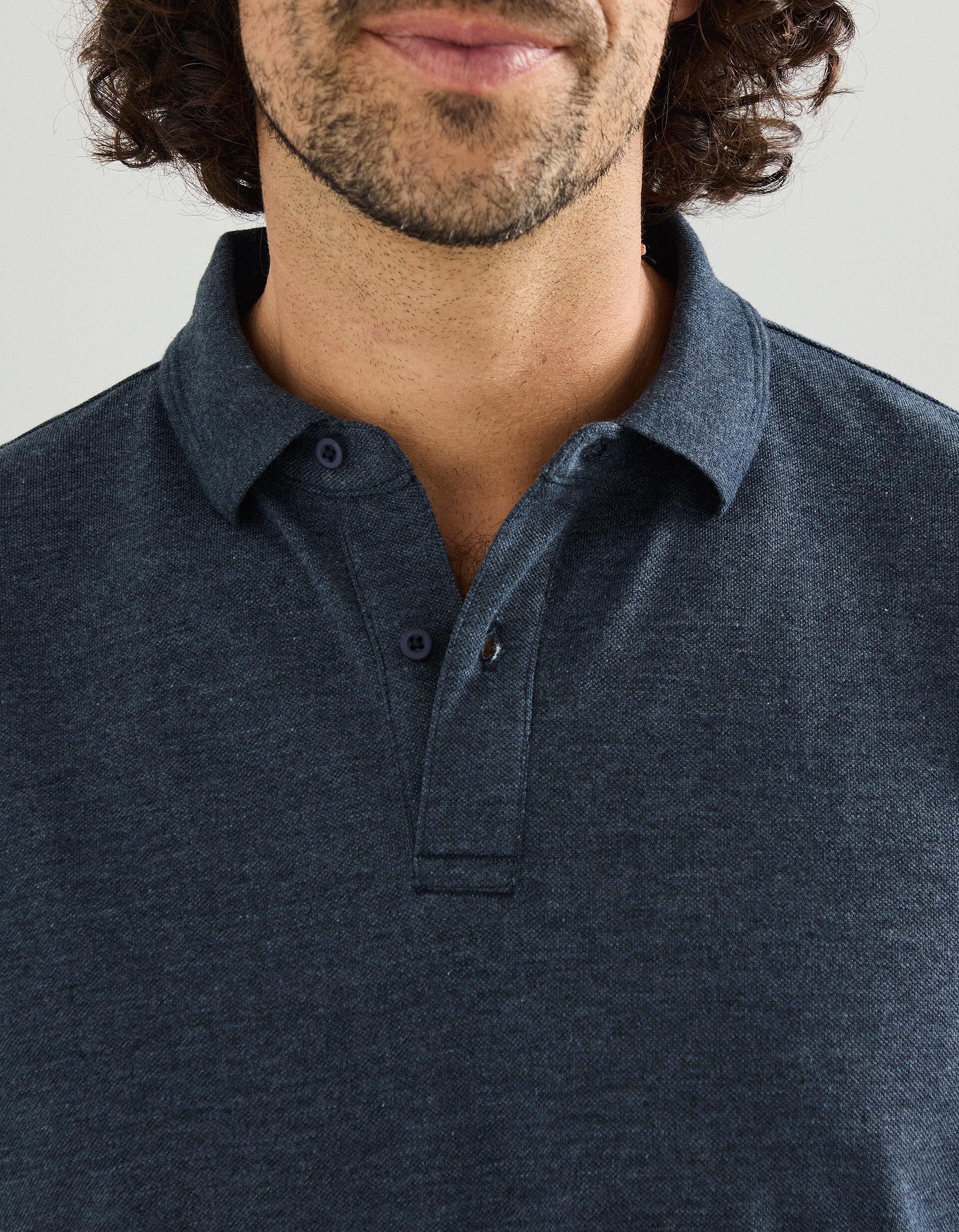 Comprar Online Polo Piquet Manga Curta, Homem, Azul Escuro