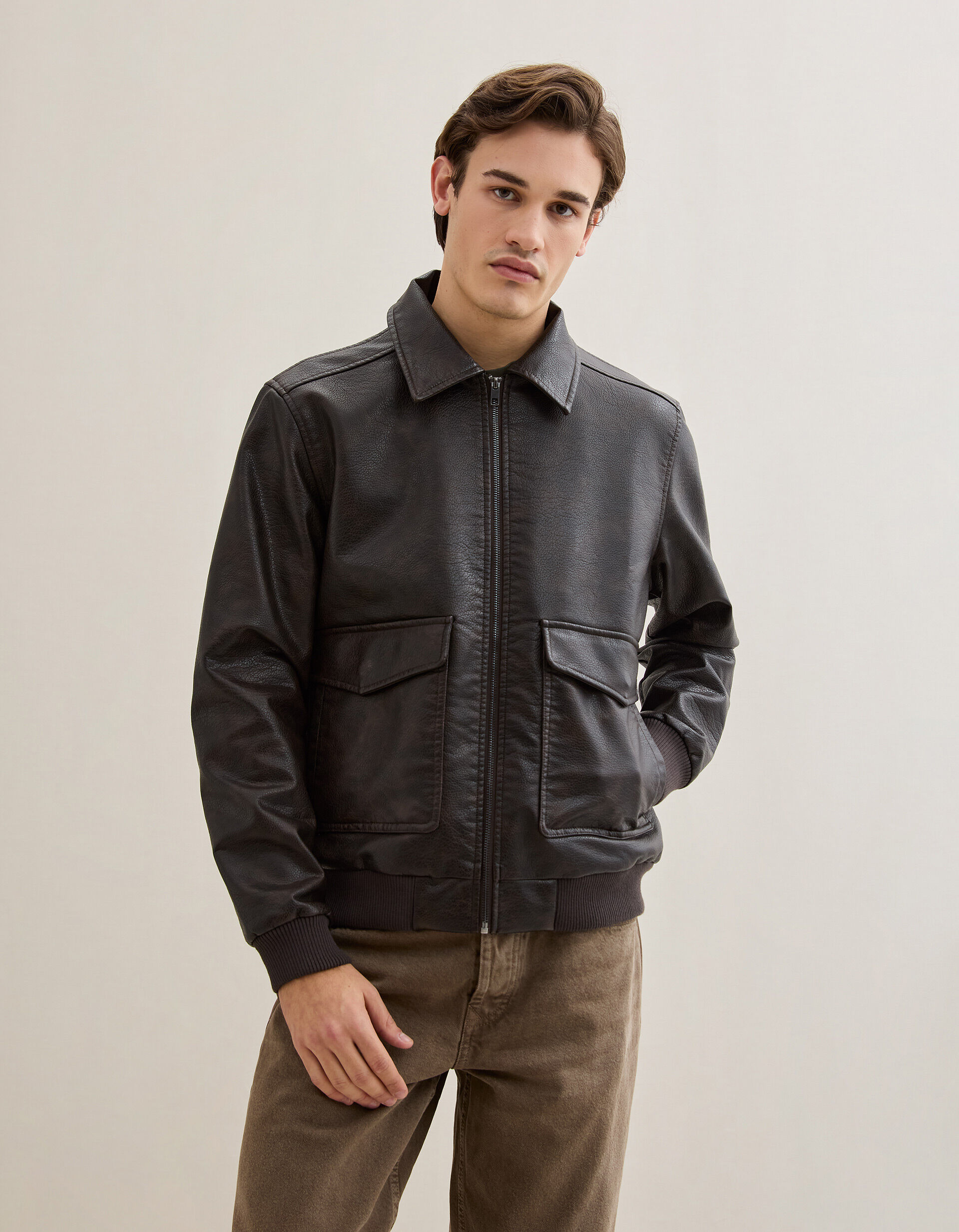 Comprar Online Casaco Bomber, Homem, Castanho Escuro