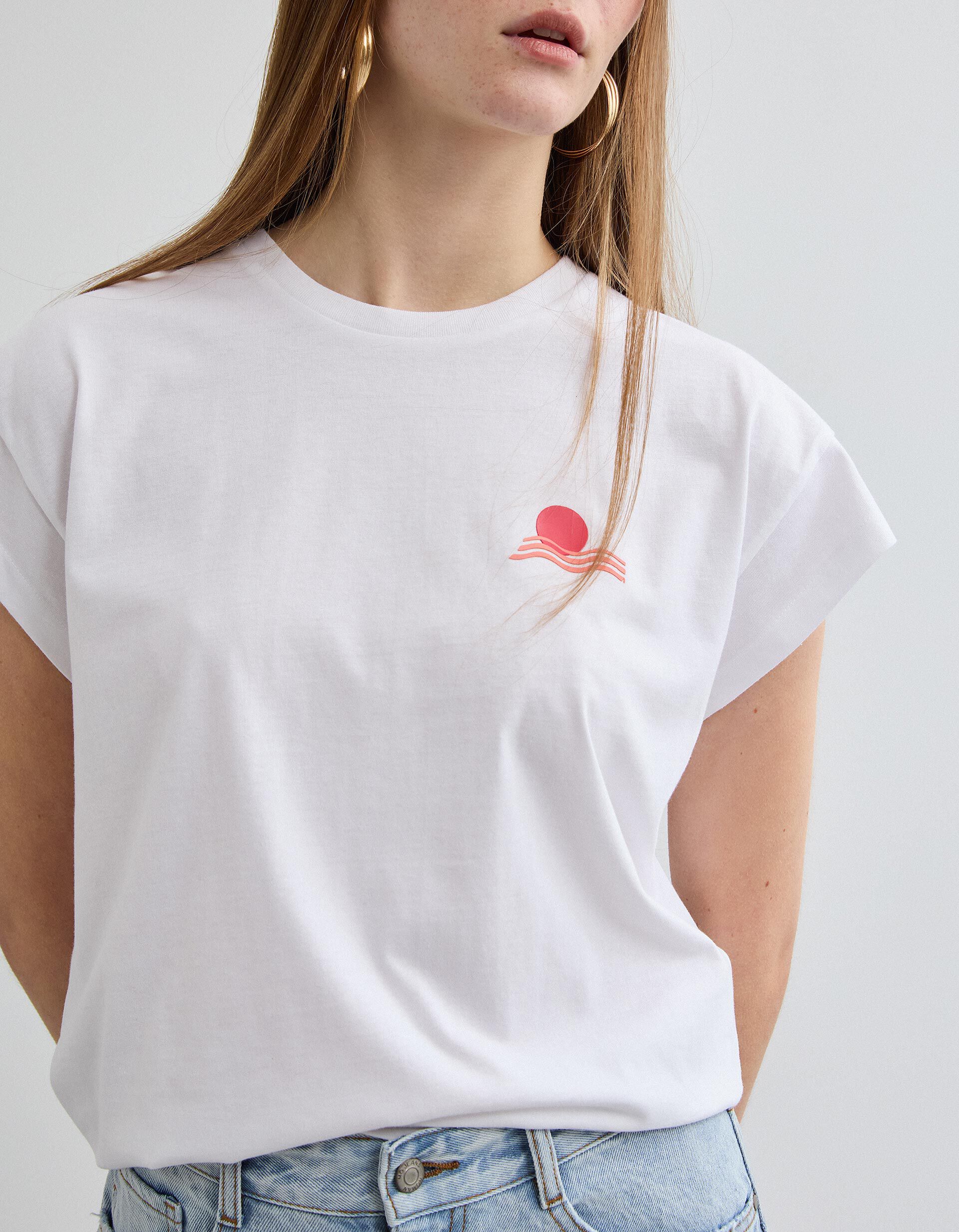 Comprar Online T-shirt Estampado, Mulher, Branco