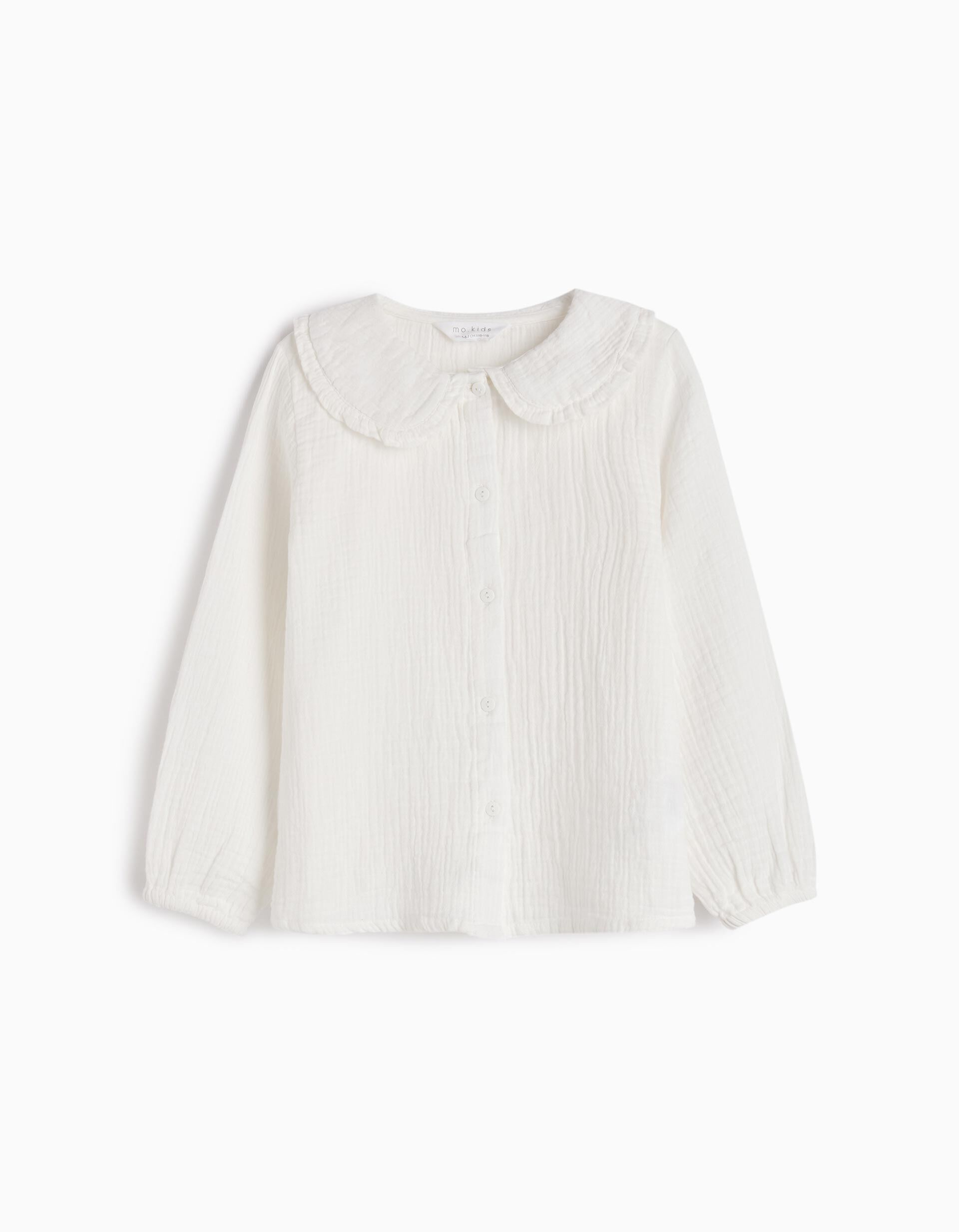 Comprar Online Blusa com Gola, Menina, Branco