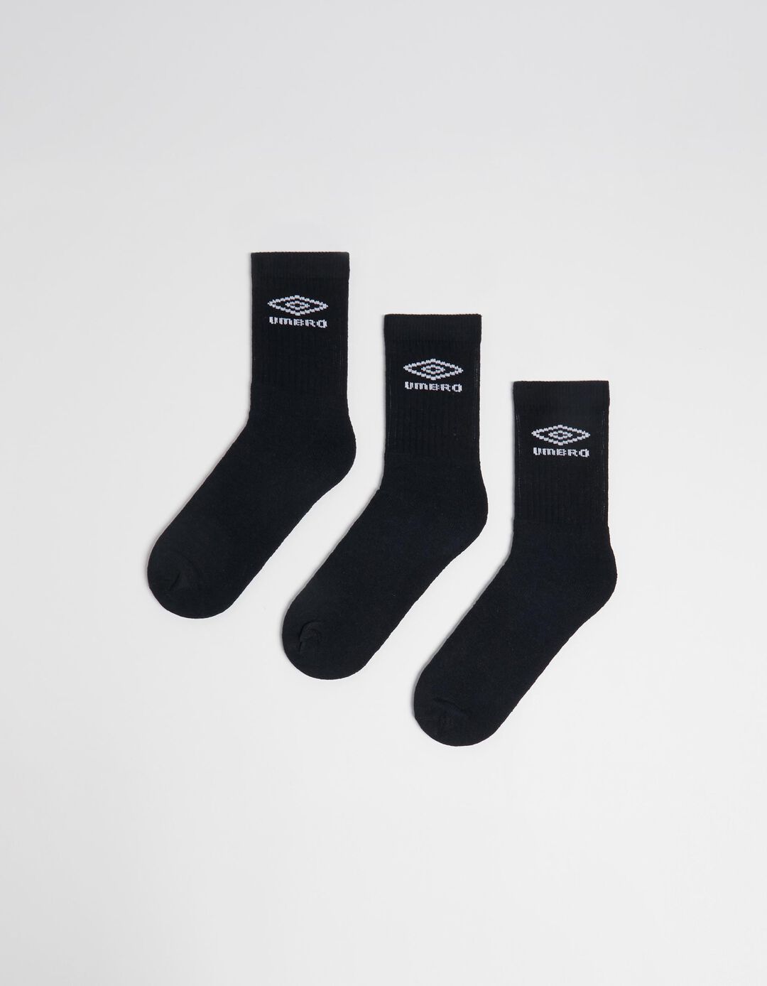 Pack 3 Pairs of 'Umbro' Socks, Men, Black