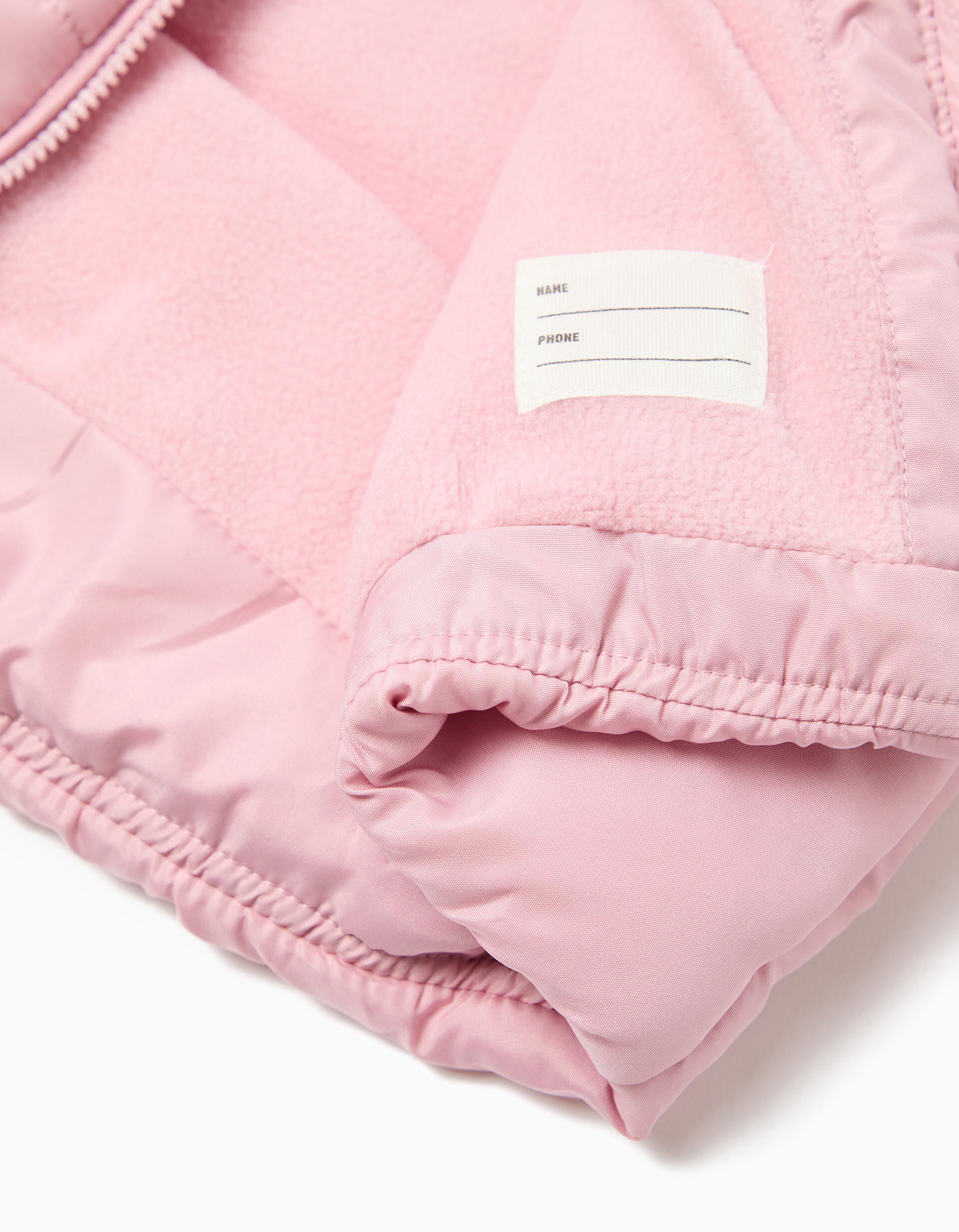 Comprar Online Colete Acolchoado, Menina, Rosa Claro