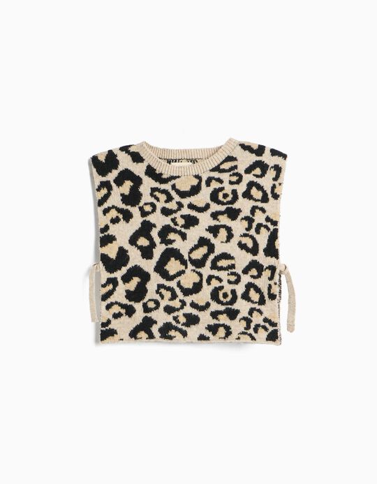 Comprar Online Capa De Malha Animal Print, Menina, Multicolor