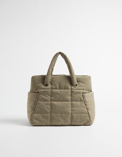Nylon Pockets' Bag, Women, Beige