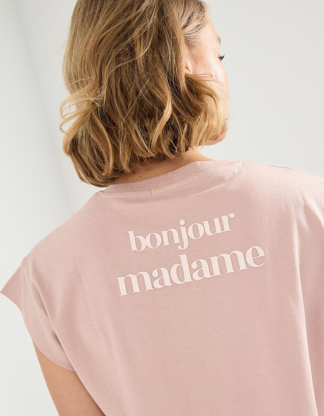 T-shirt Print, Mulher, Rosa Claro