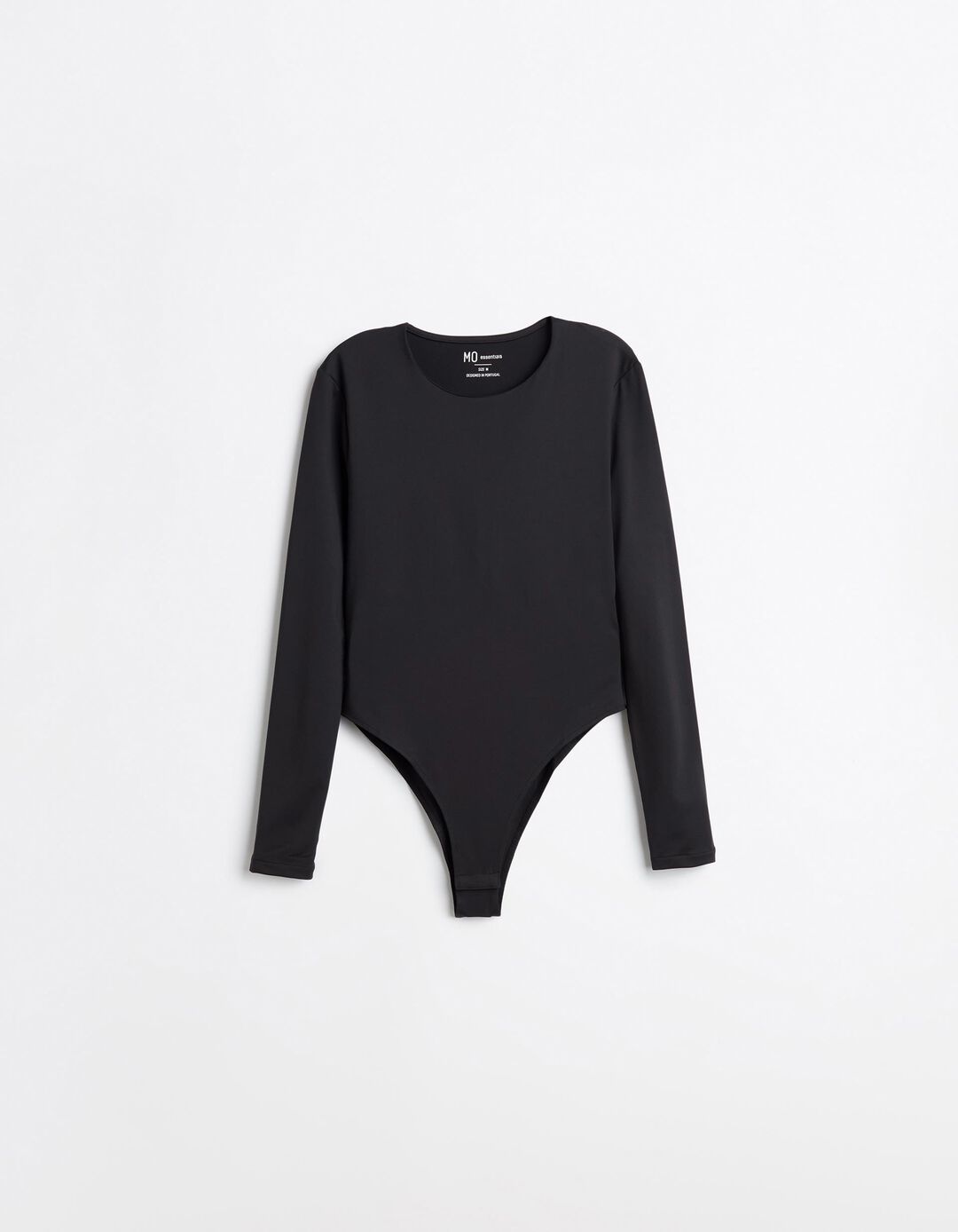 Body De Manga Comprida, Mulher, Preto
