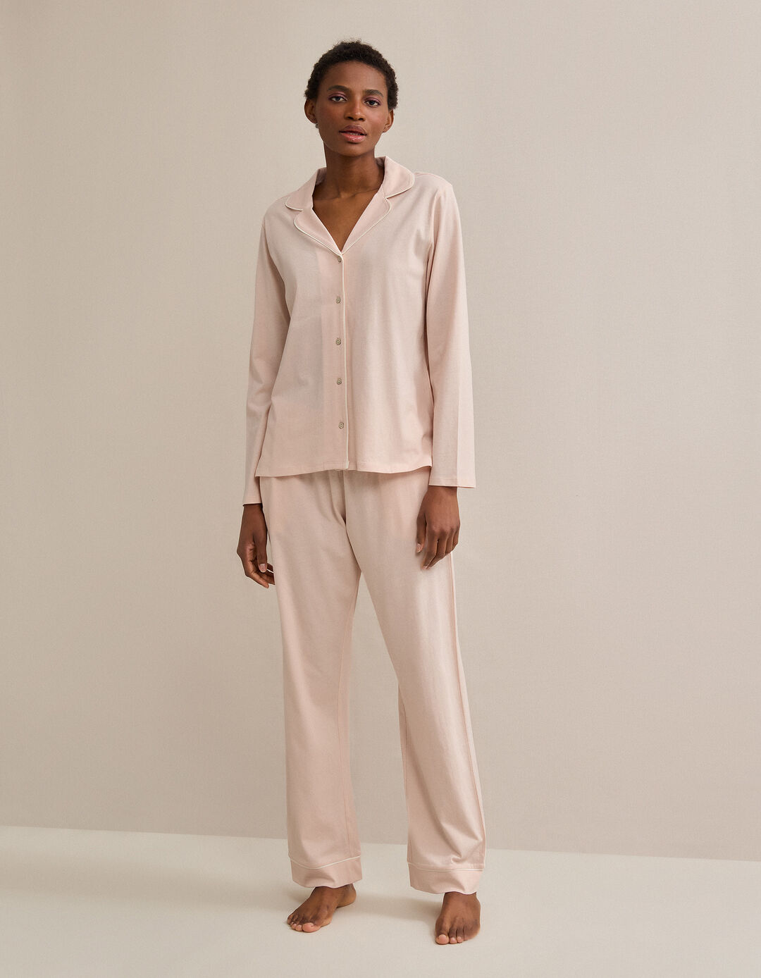 Pijama, Mulher, Rosa Claro